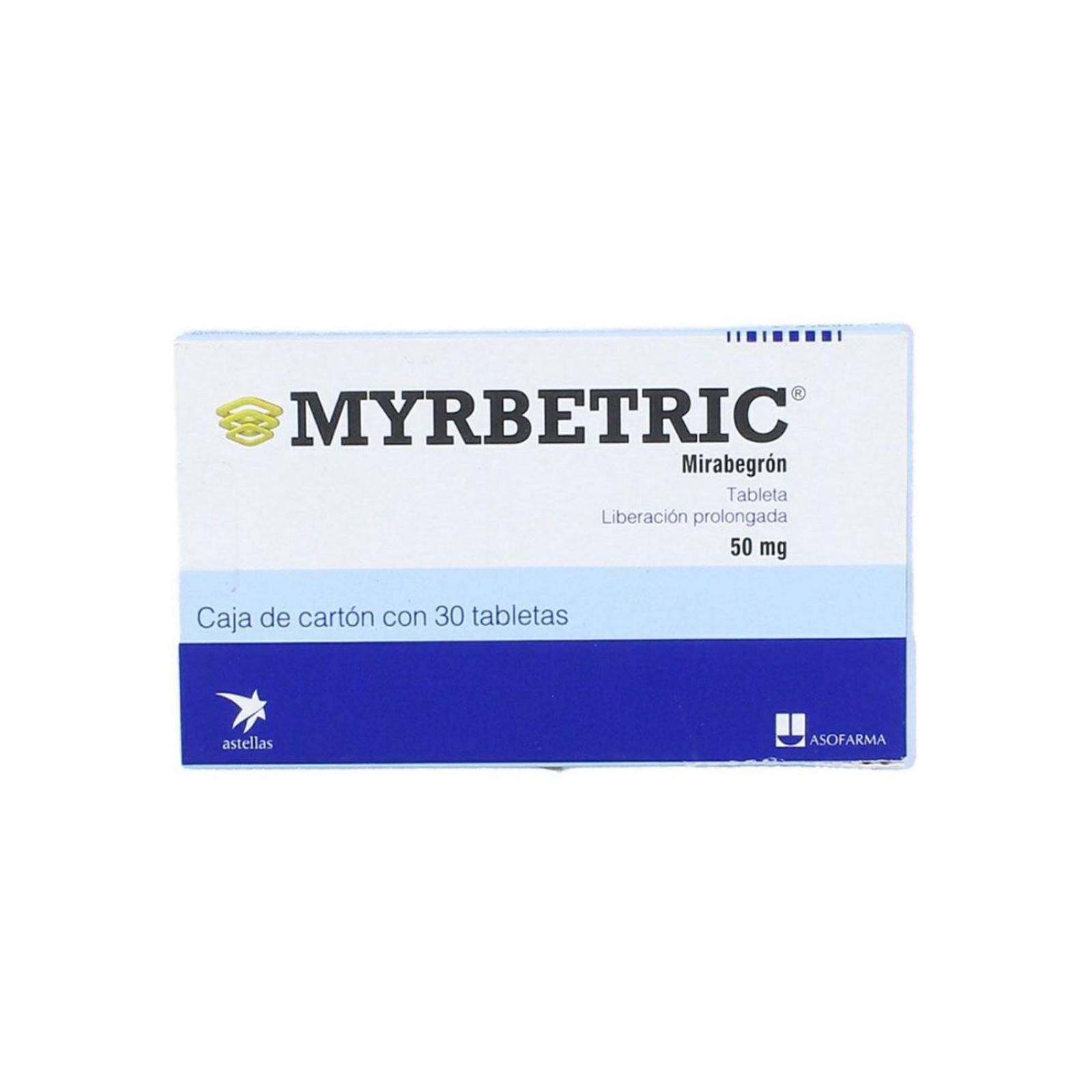Myrbetric 50 mg Caja Con 30 Tabletas 