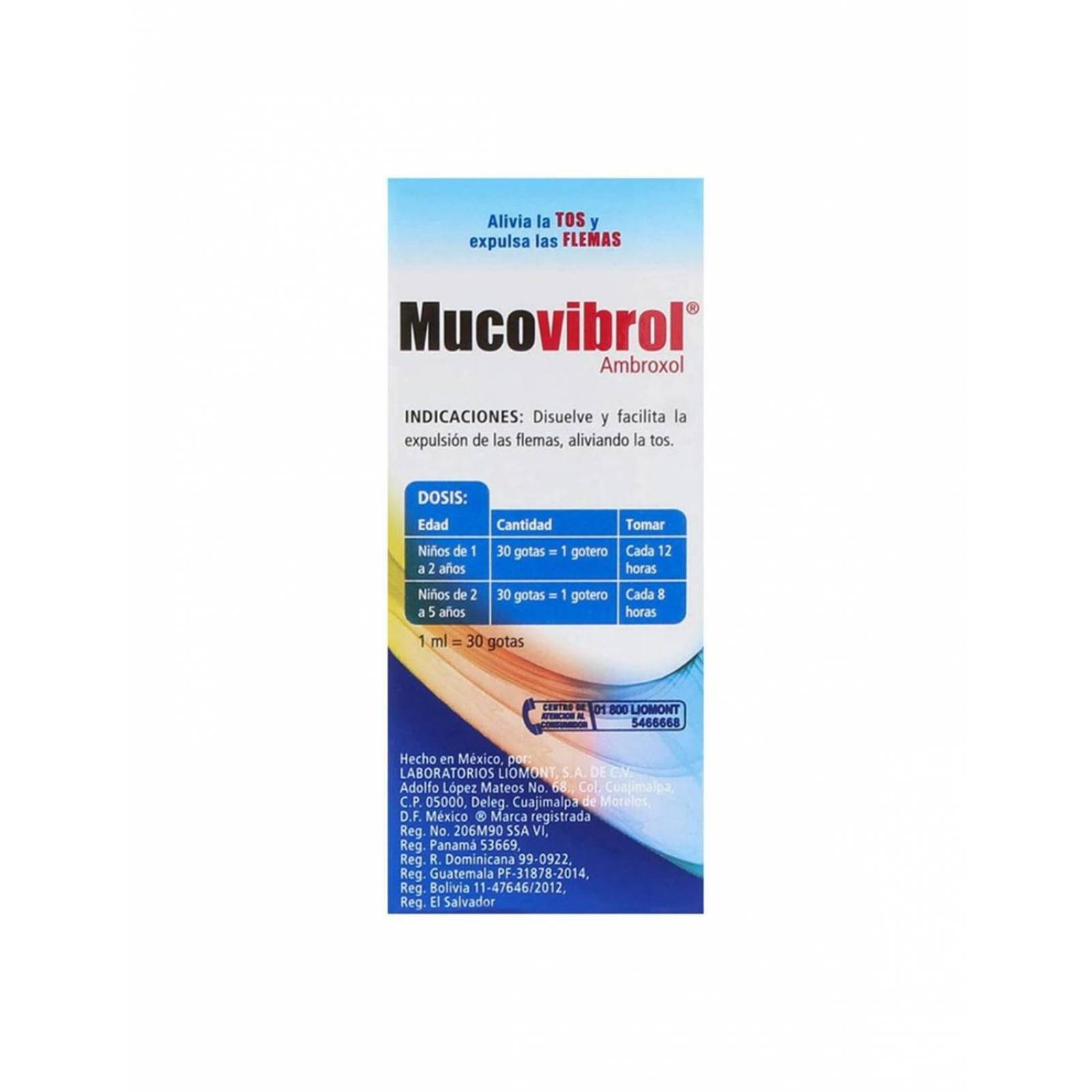Mucovibrol Solución Gotas Caja Con Frasco Con 30 mL 