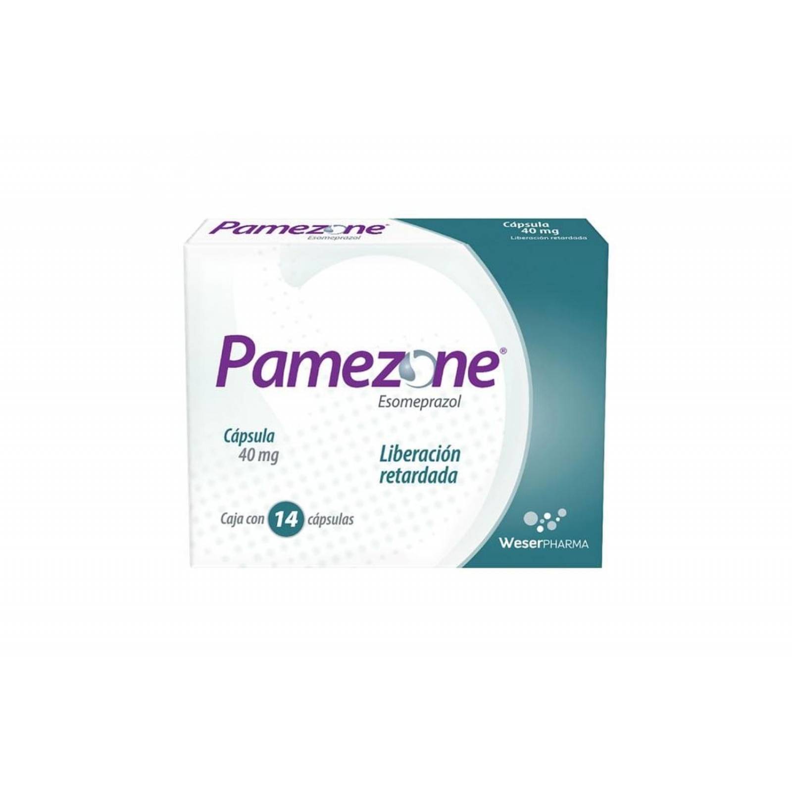 Pamezone Caja Con 14 Cápsulas De 40 mg 