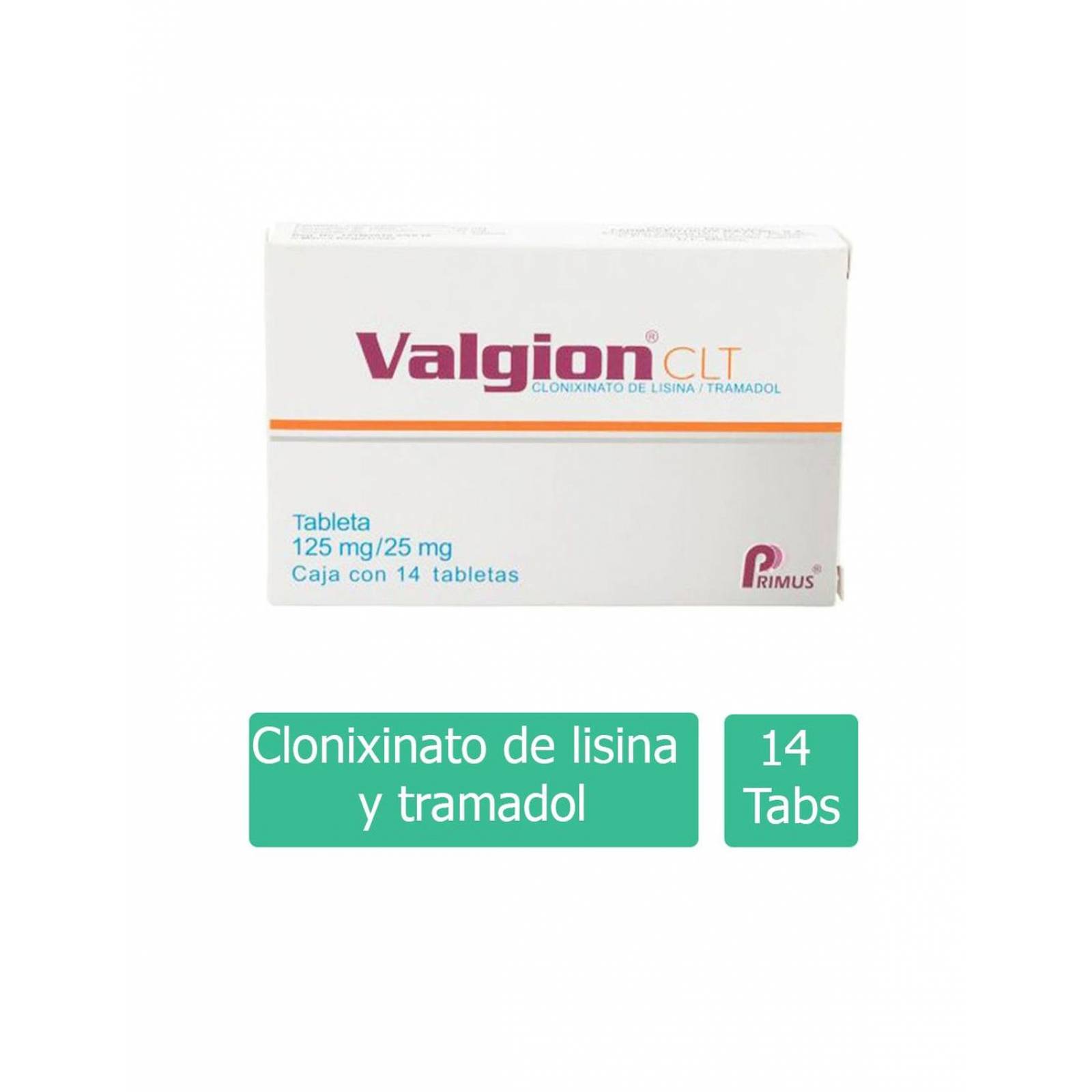 Valgion CLT 125mg/25mg Caja Con 14 Tabletas 