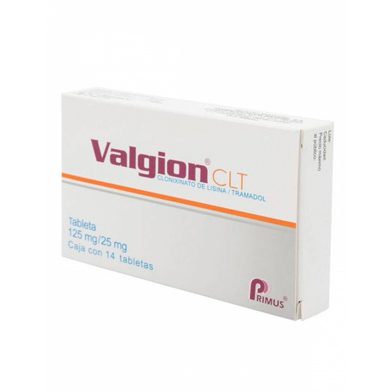 Valgion CLT 125mg/25mg Caja Con 14 Tabletas 