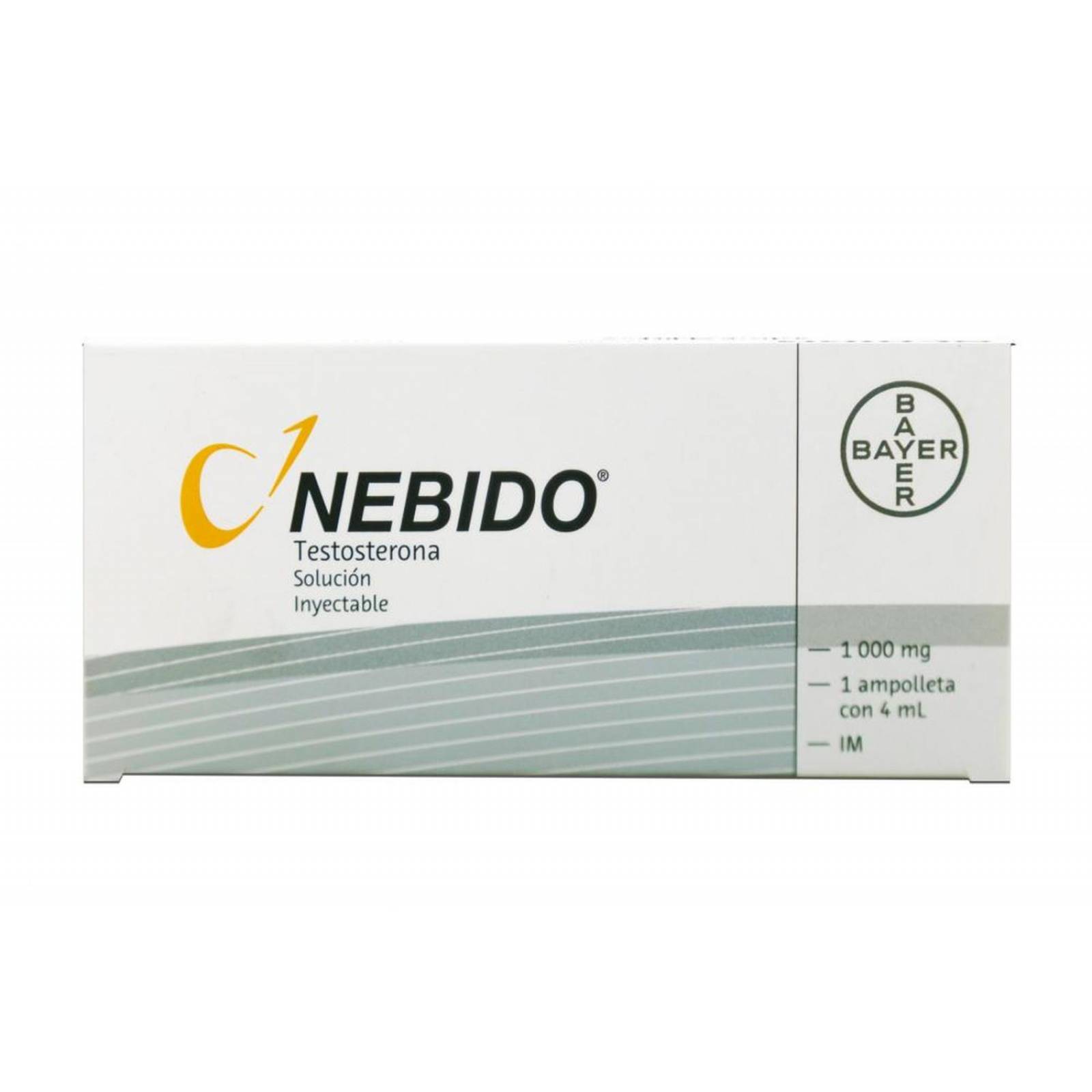Nebido Solución Inyectable 1000 mg Caja Con 1 Ampolleta 4 mL 