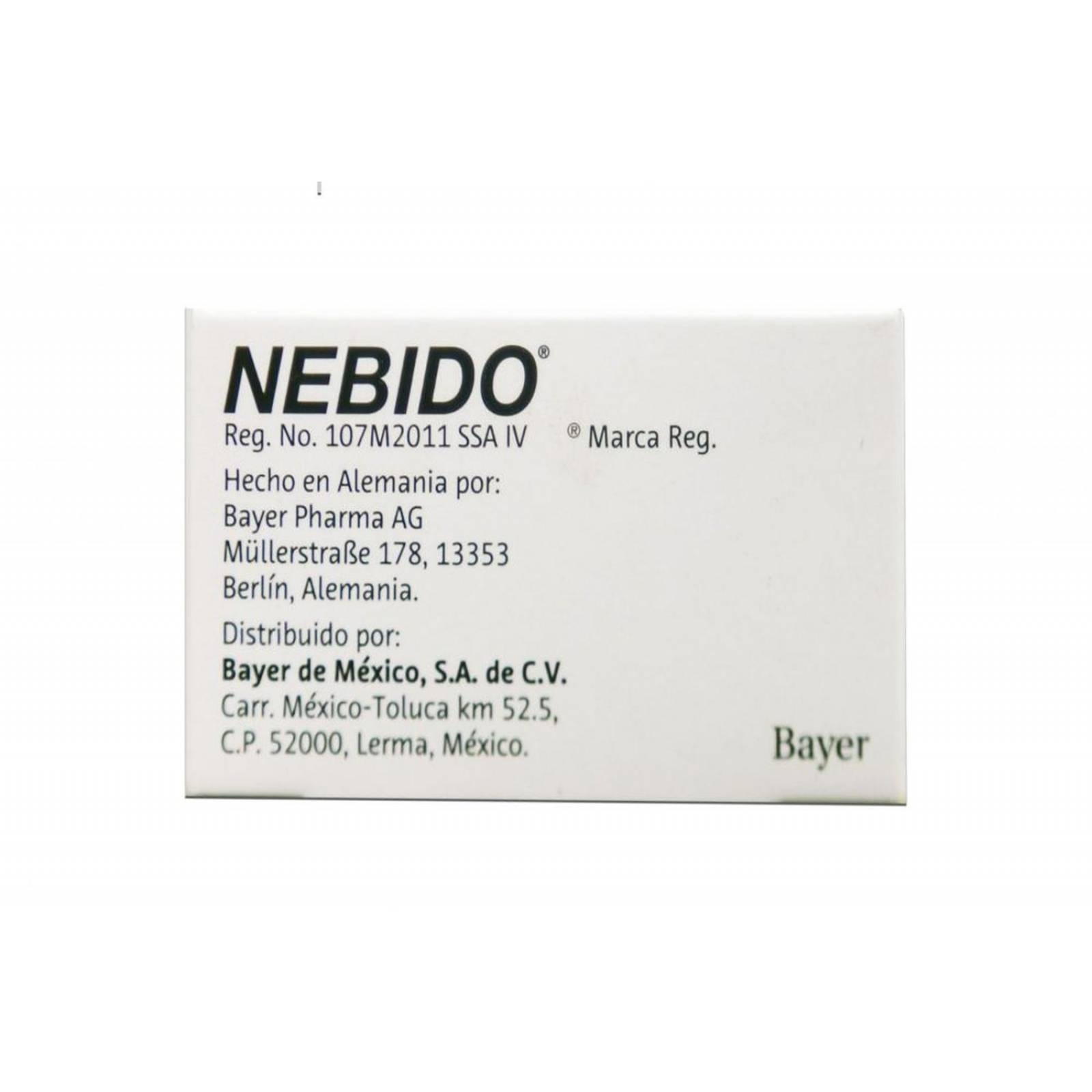 Nebido Solución Inyectable 1000 mg Caja Con 1 Ampolleta 4 mL 