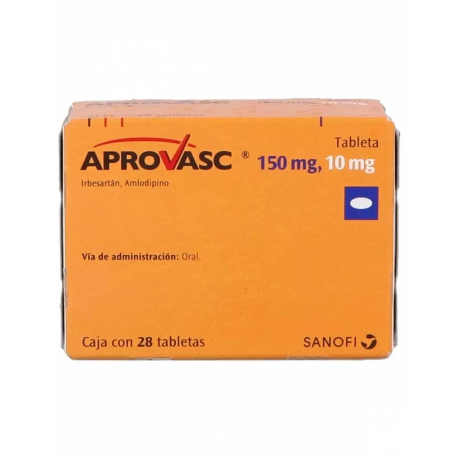 Aprovasc 150 mg / 10 mg Caja con 28 Tabletas 