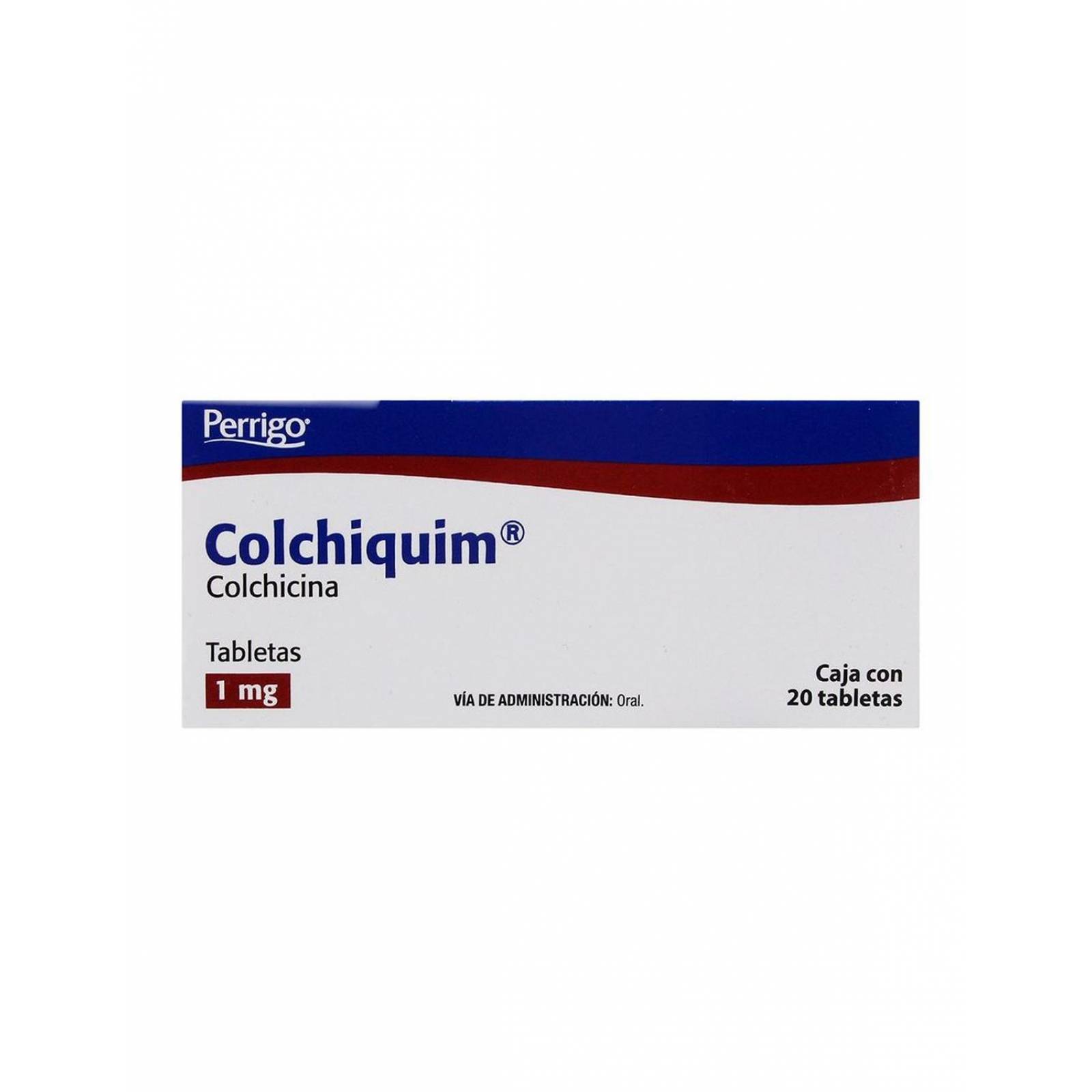 Colchicina 1mg Caja Con 20 Tabletas 