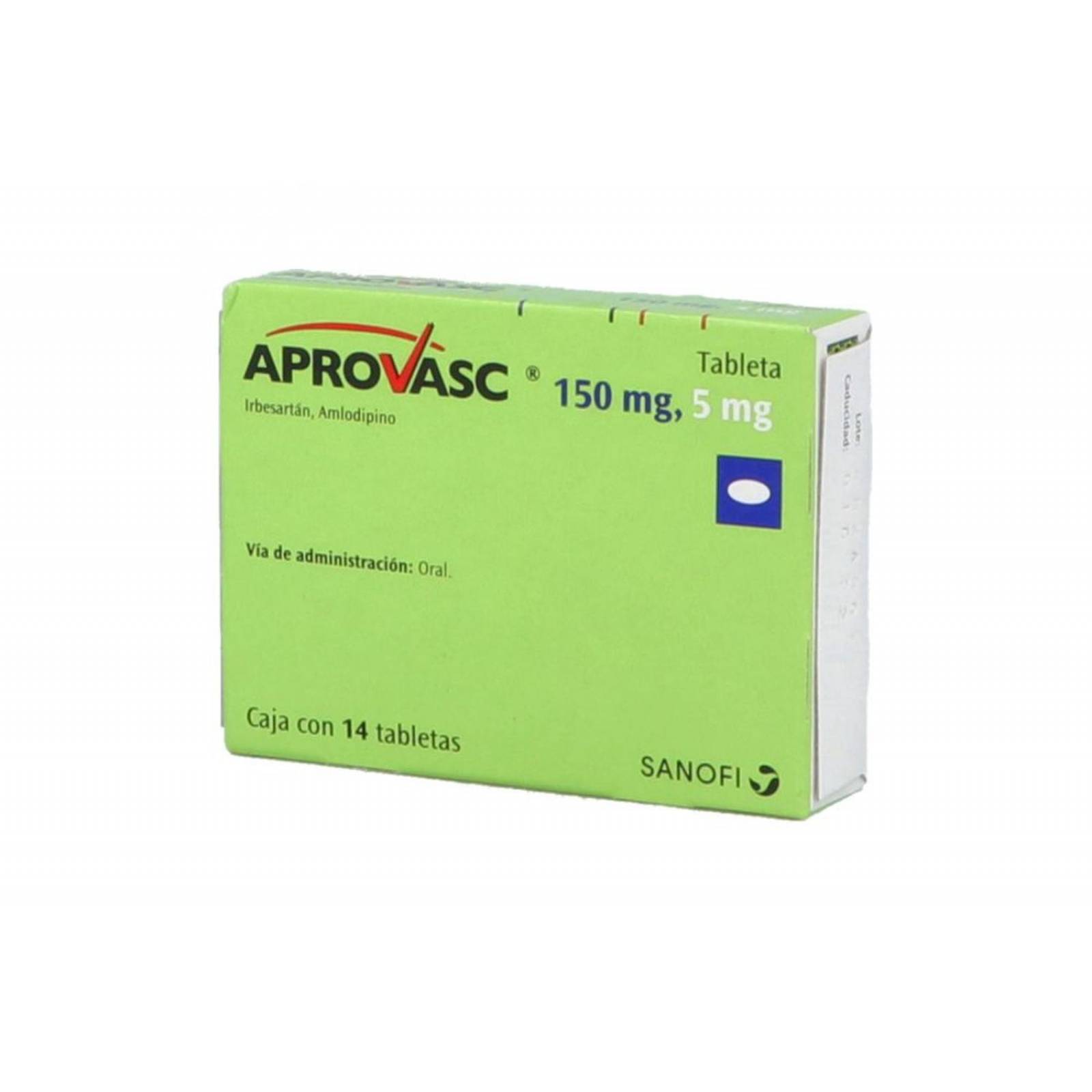 Aprovasc 150 mg / 5 mg Caja Con 14 Tabletas