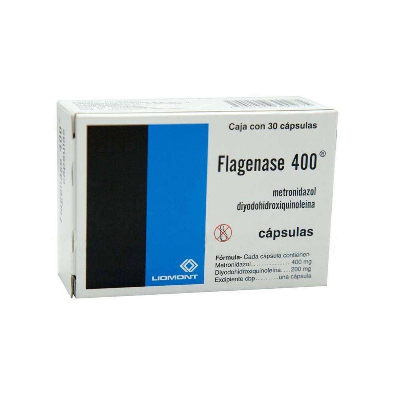 Flagenase 400 mg/200 mg Caja Con 30 Cápsulas 