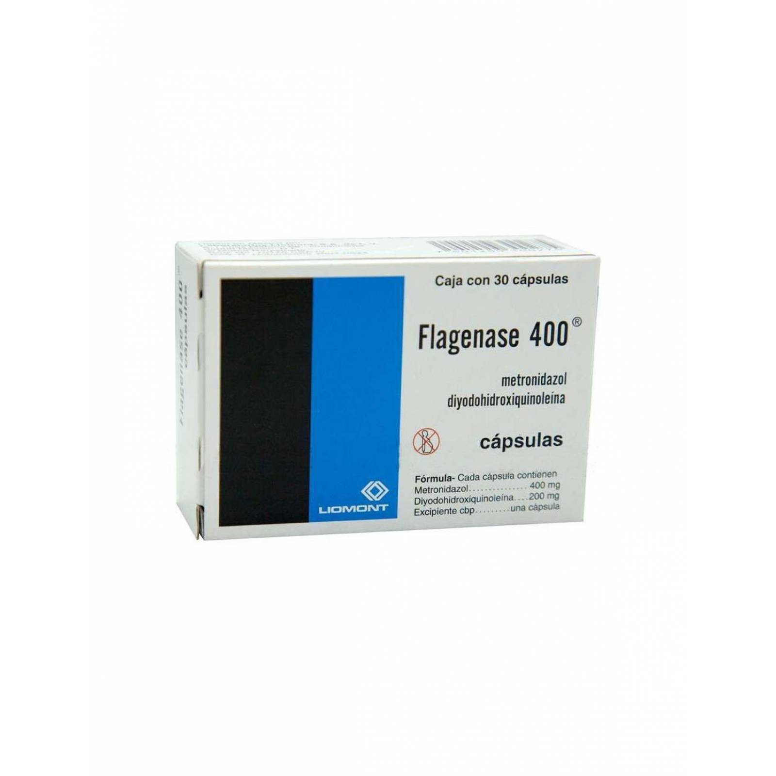 Flagenase 400 mg/200 mg Caja Con 30 Cápsulas 