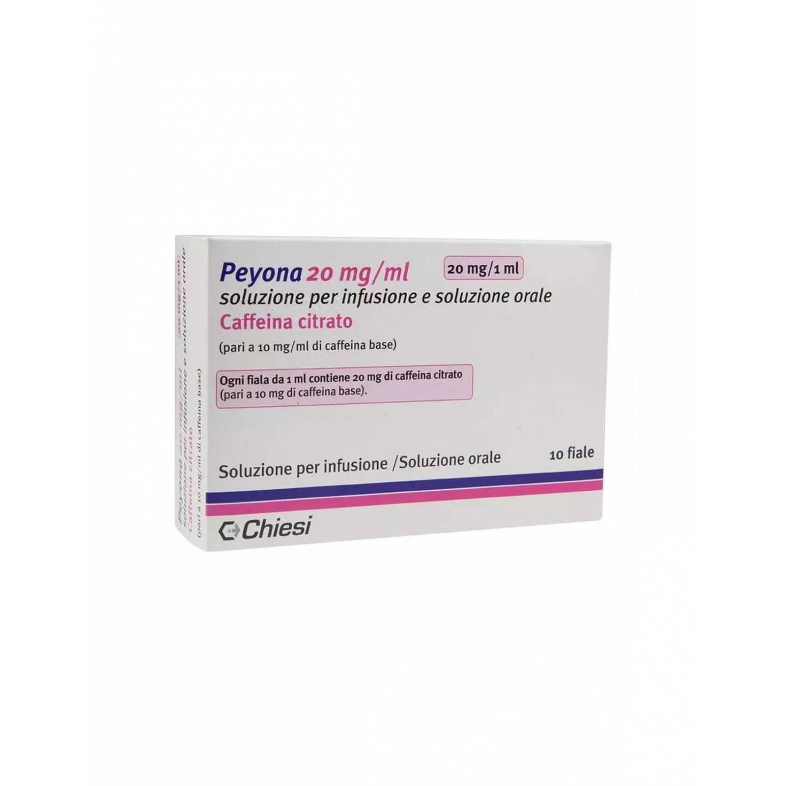 Peyona 20 mg / mL Caja Con 10 Frascos Ámpula De 1 mL 