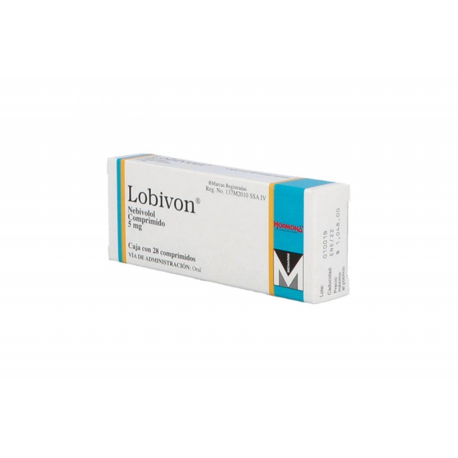 Lobivon 5 mg Caja Con 28 Comprimidos 