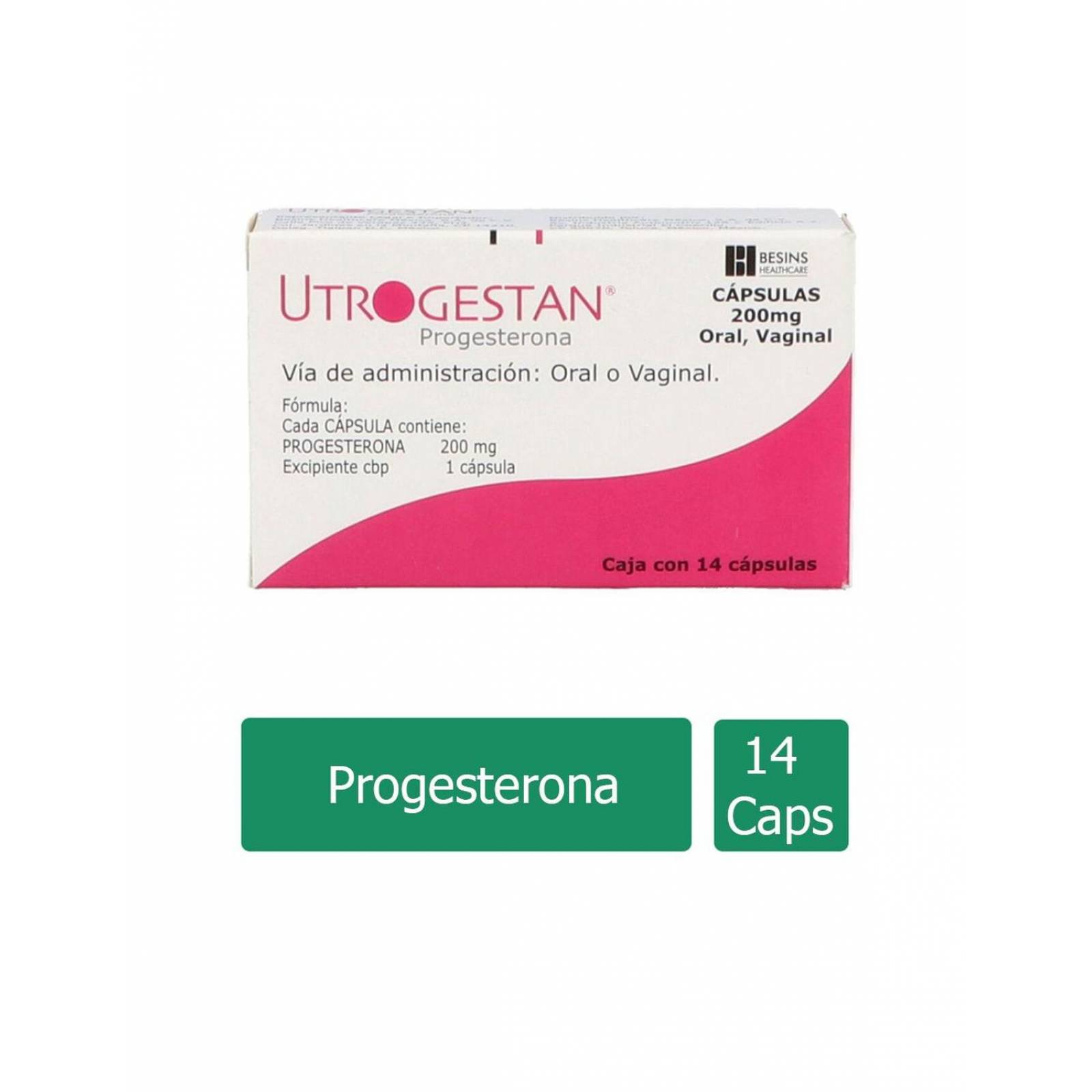 Utrogestan 200 mg Caja Con 14 Cápsulas SDT 