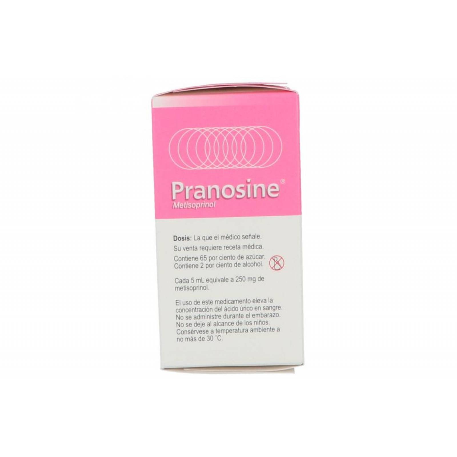 Pranosine Jarabe 250 mg / 5 mL Caja Con Frasco Con 60 mL 