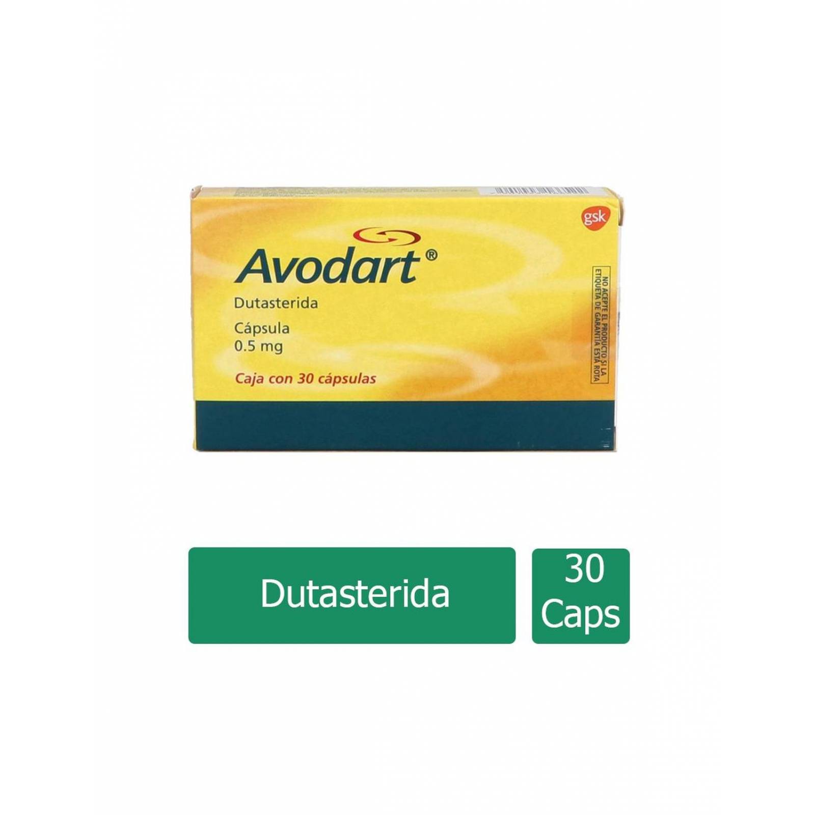 Avodart 0.5 mg Caja Con 30 Cápsulas 