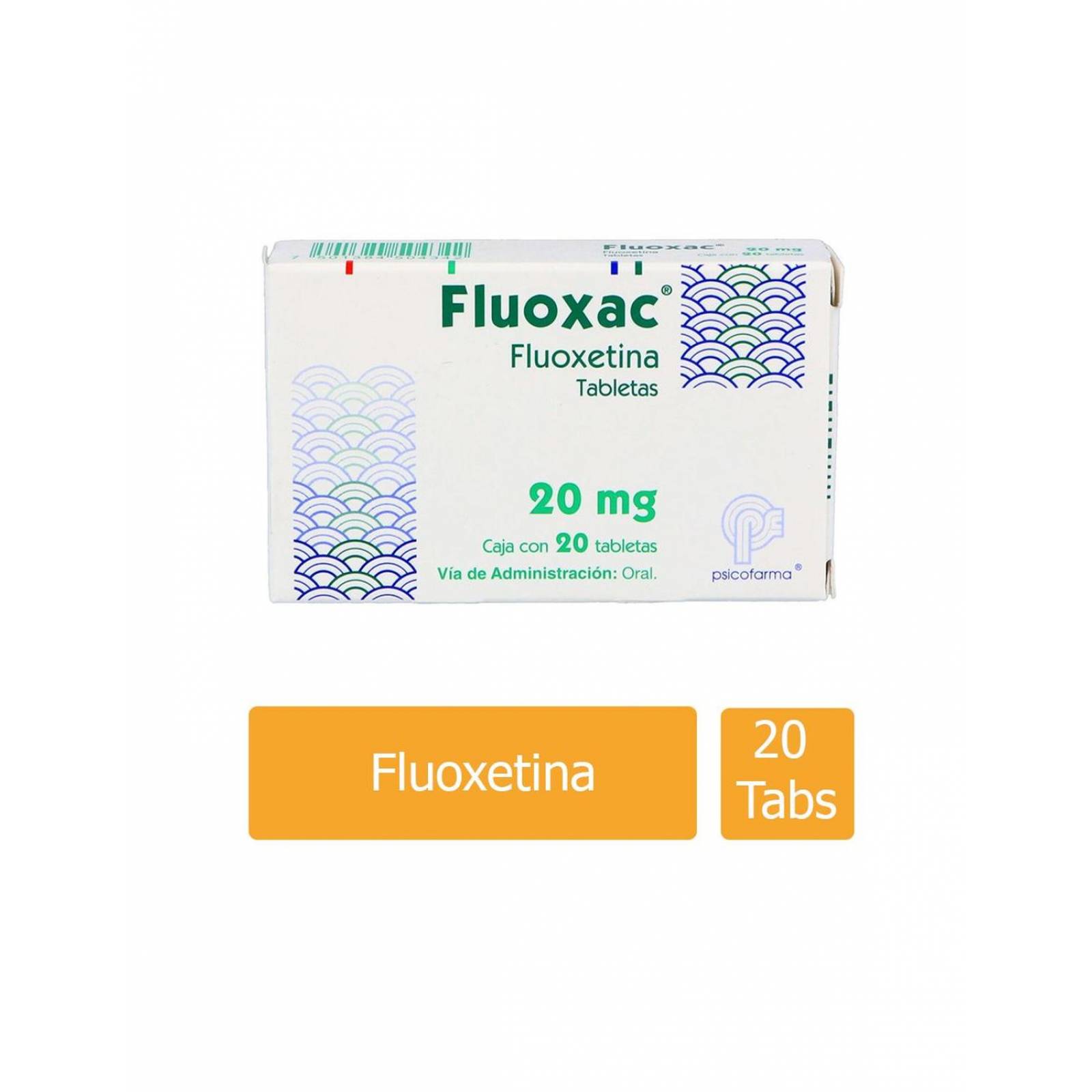 Fluoxac 20 mg Caja Con 20 Tabletas 