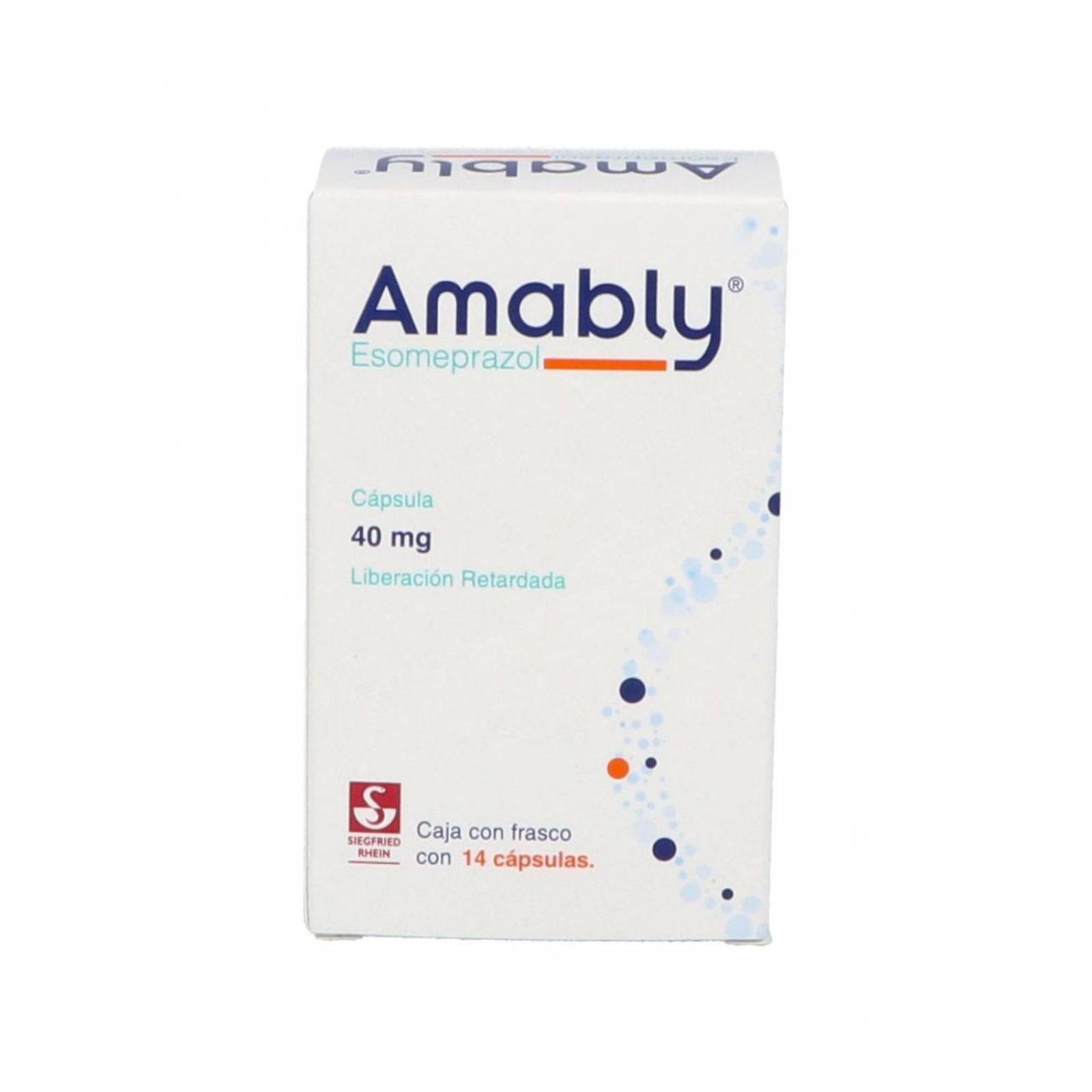 Amably 40 mg 14 Cápsulas De Liberación Retardada 