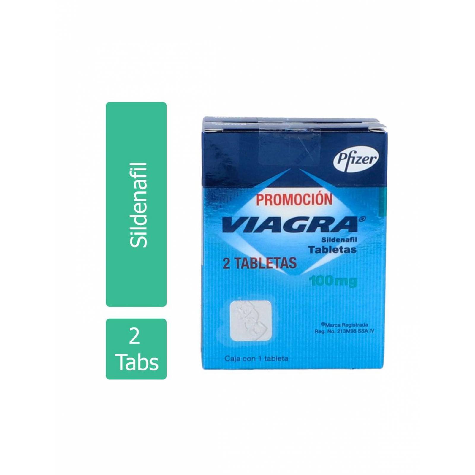 Viagra 100 mg Caja Con 2 Tabletas 
