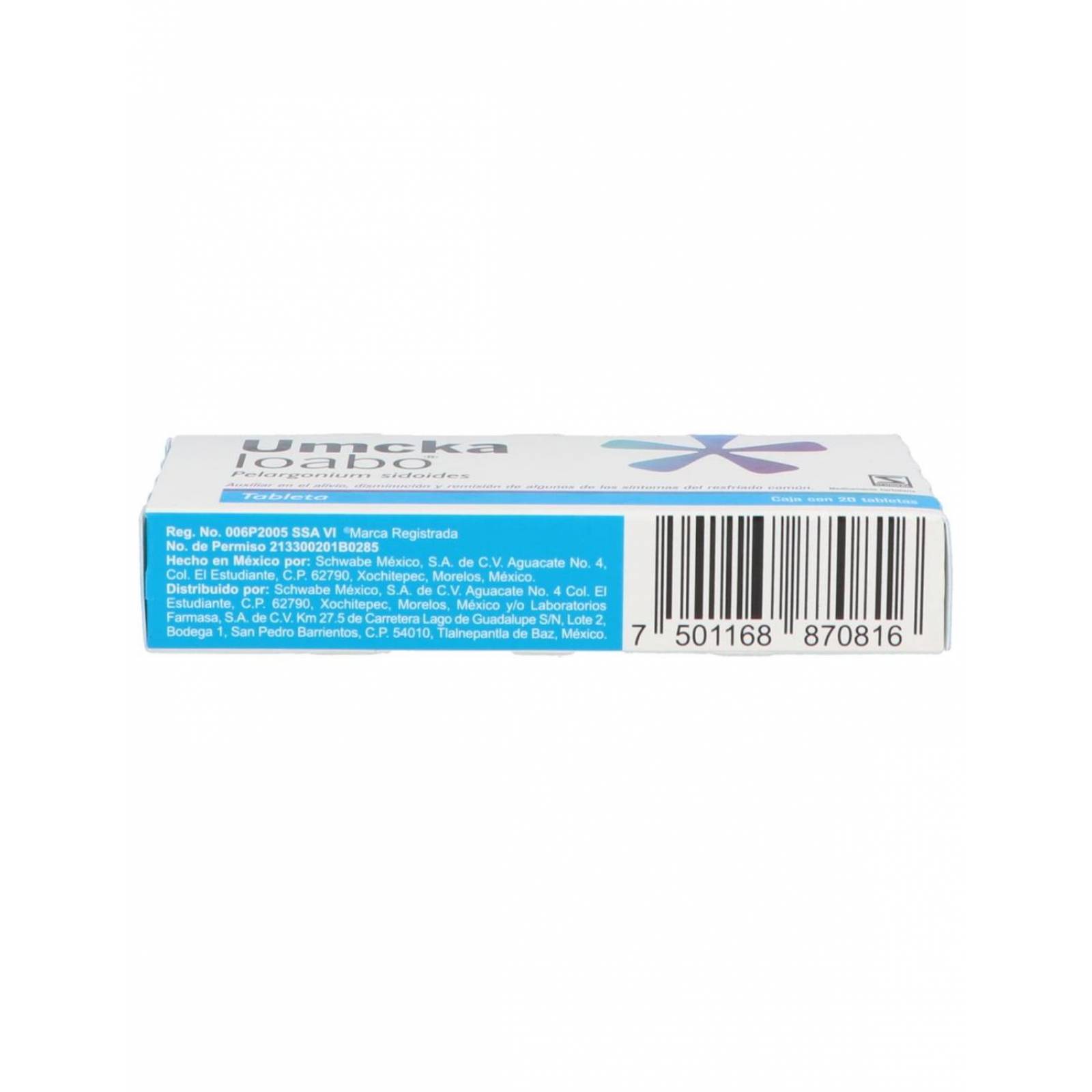 FRM-Umckaloabo 20 mg Caja Con 20 Tabletas 