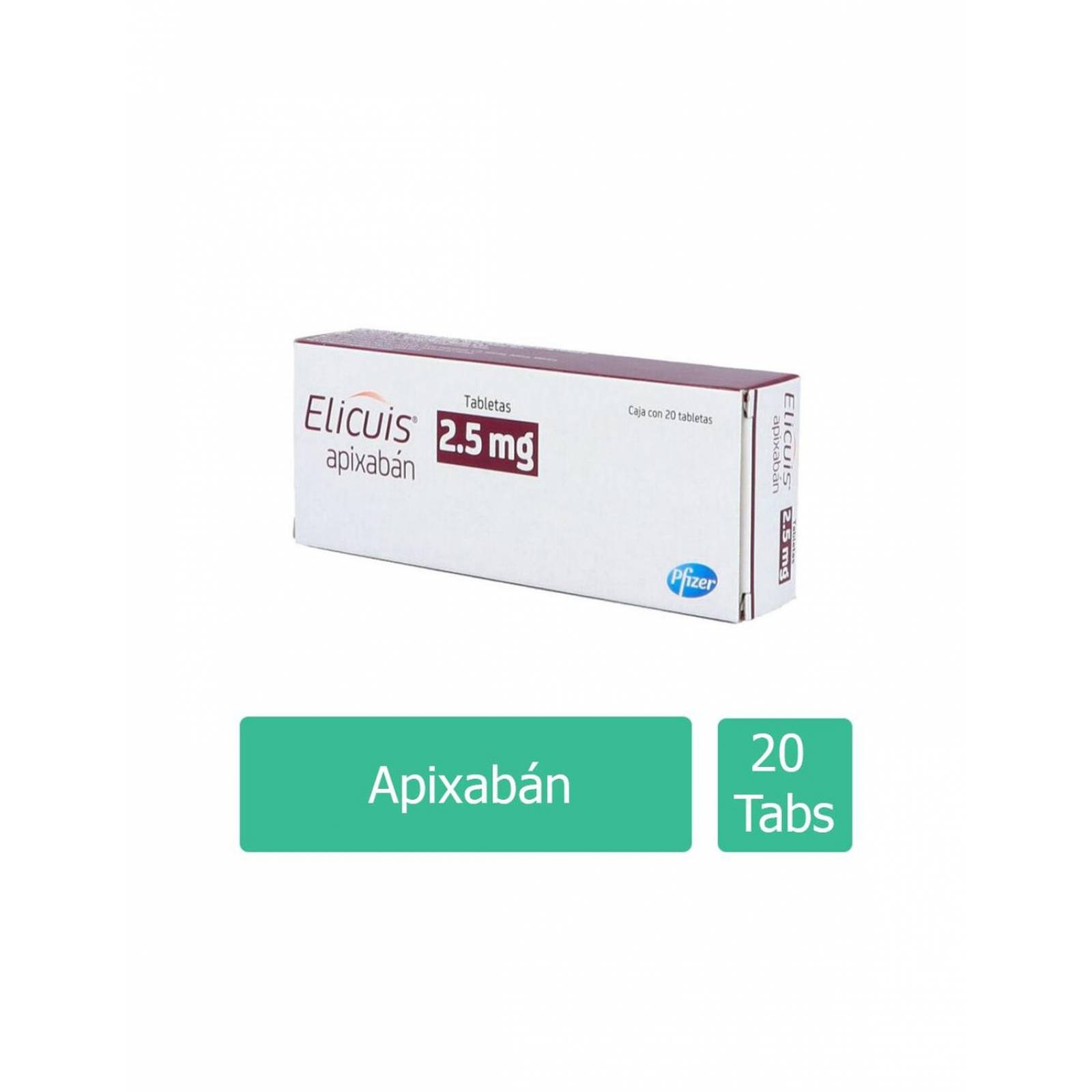 Elicuis 2.5 mg Caja Con 20 Tabletas - RX 
