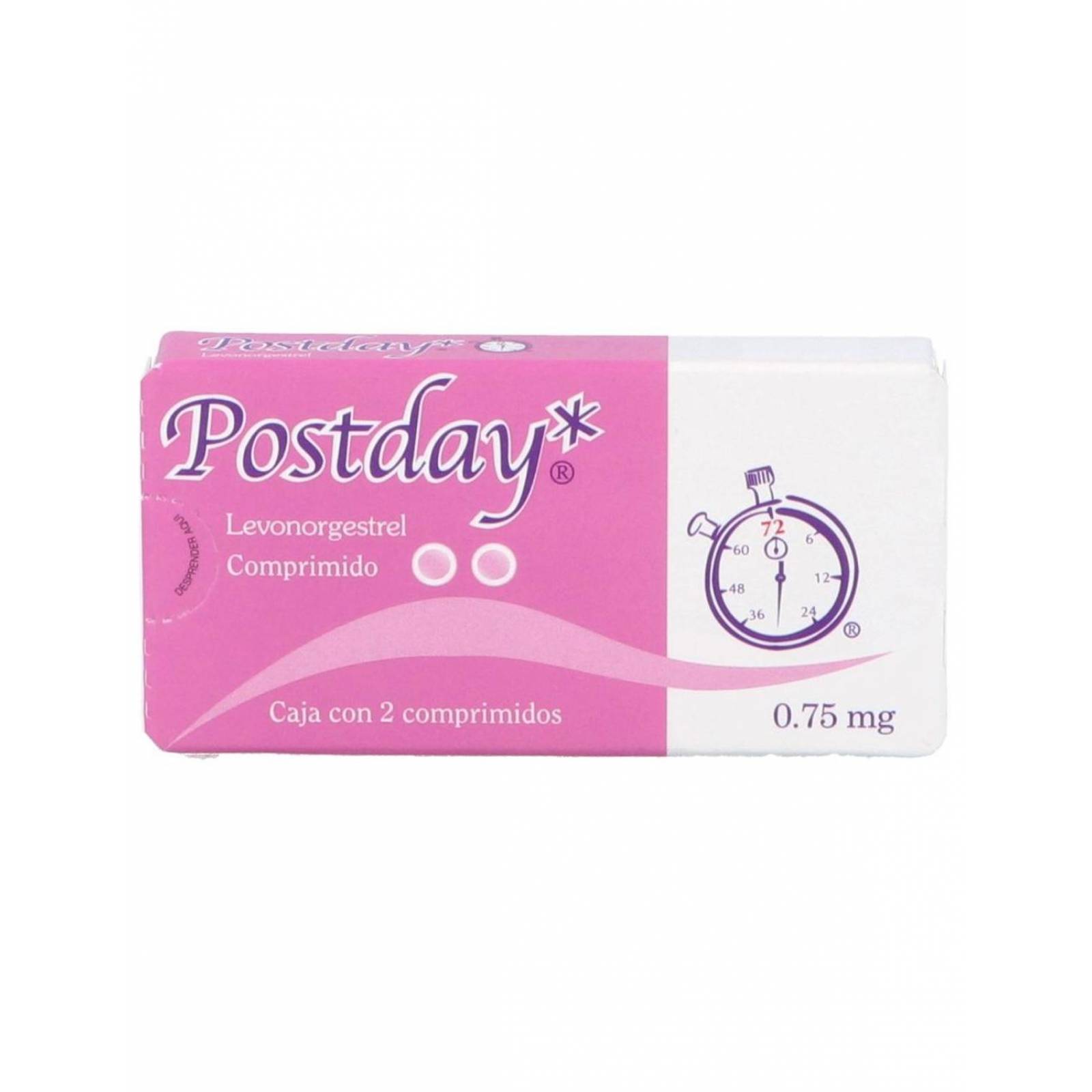 Postday 0.75 mg Caja Con 2 Tabletas 