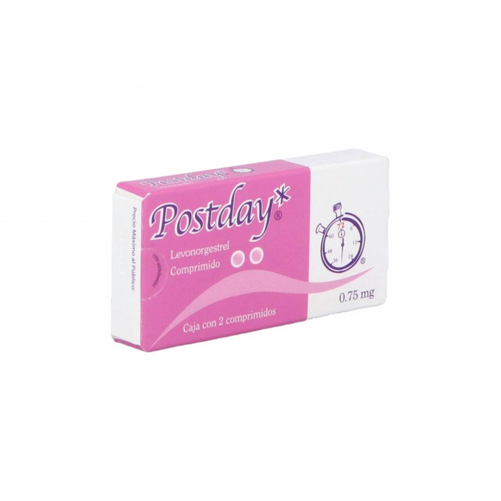 Postday 0.75 mg Caja Con 2 Tabletas 