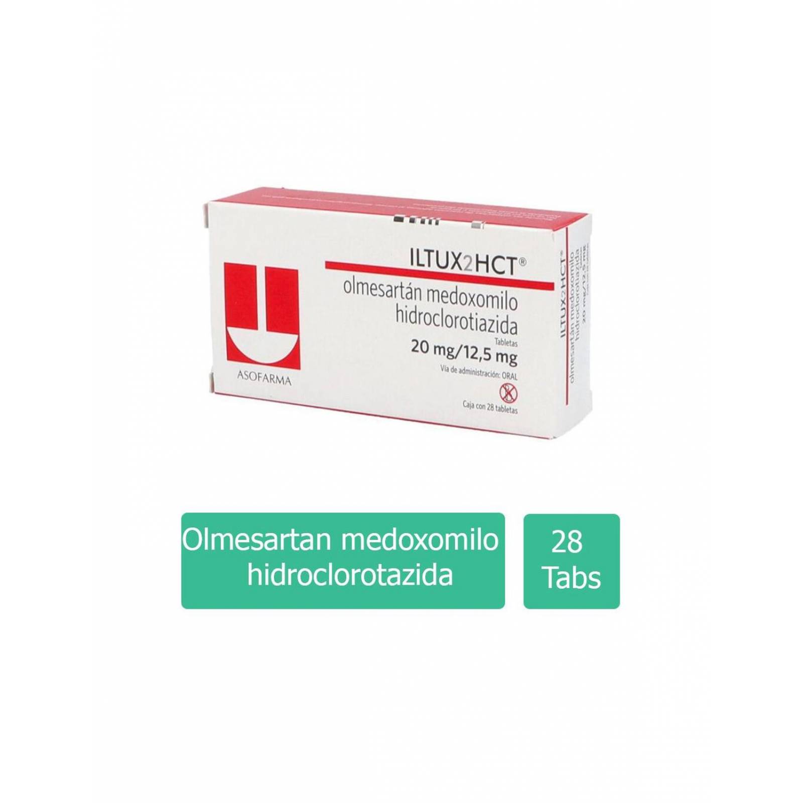 Iltux2hct 20 mg /12,5 mg Caja Con 28 Tabletas 