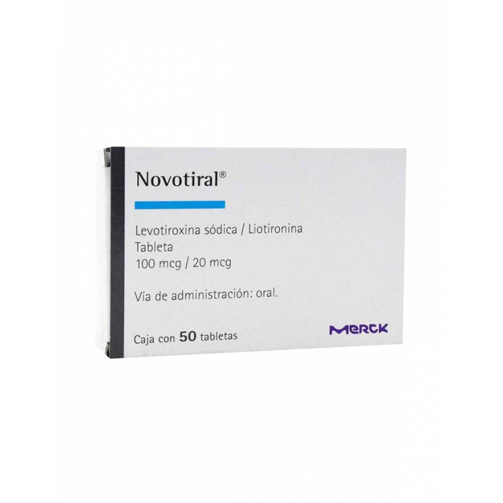 Novotiral 100mcg / 20 mcg Caja Con 50 Tabletas 