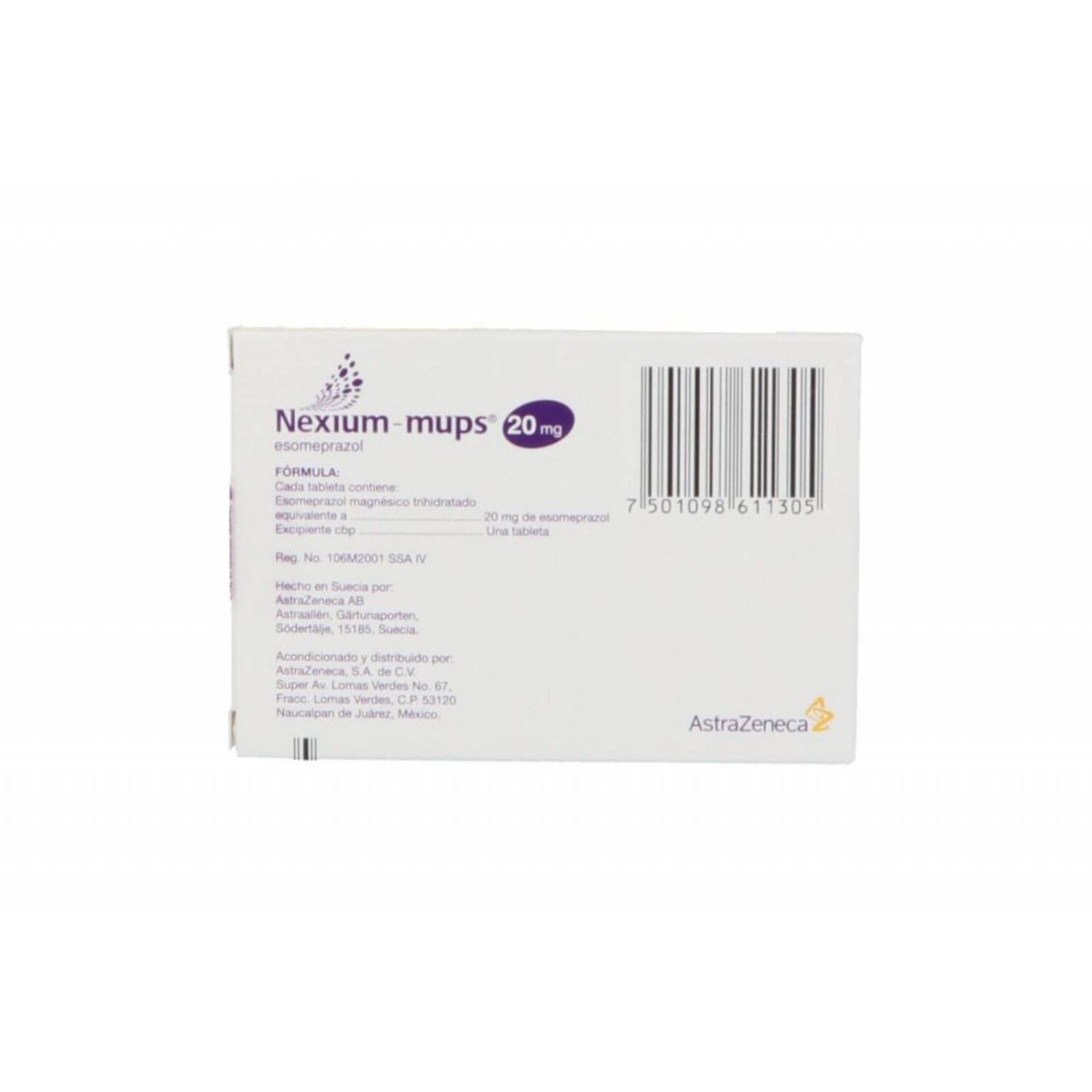 Nexium Mups 20 mg Caja Con 14 Tabletas 