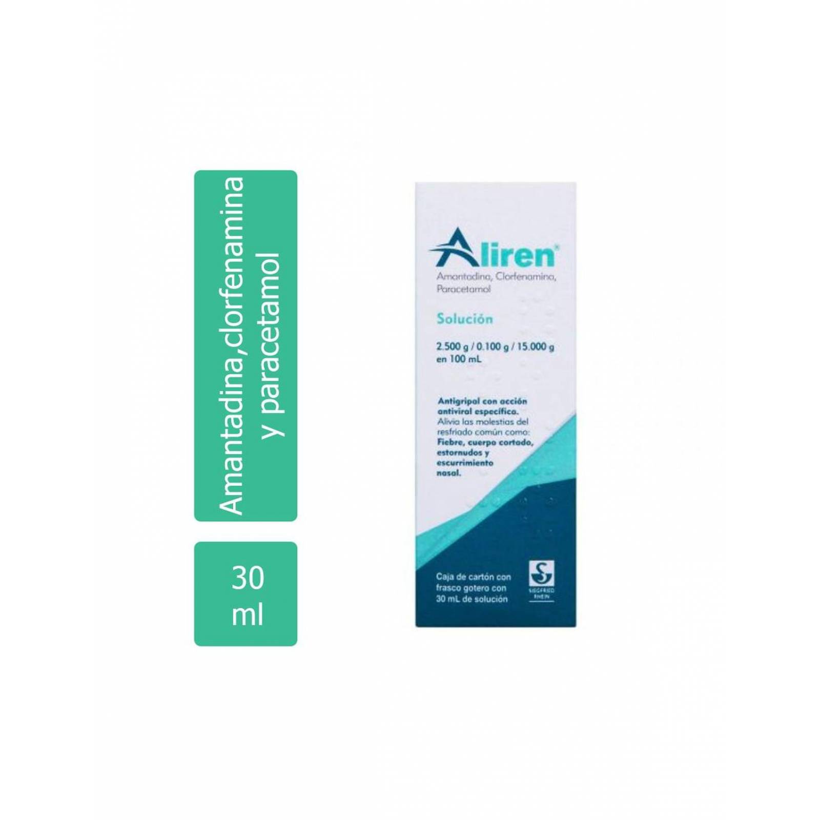 Aliren Solución Caja Con Frasco Gotero Con 30 mL 