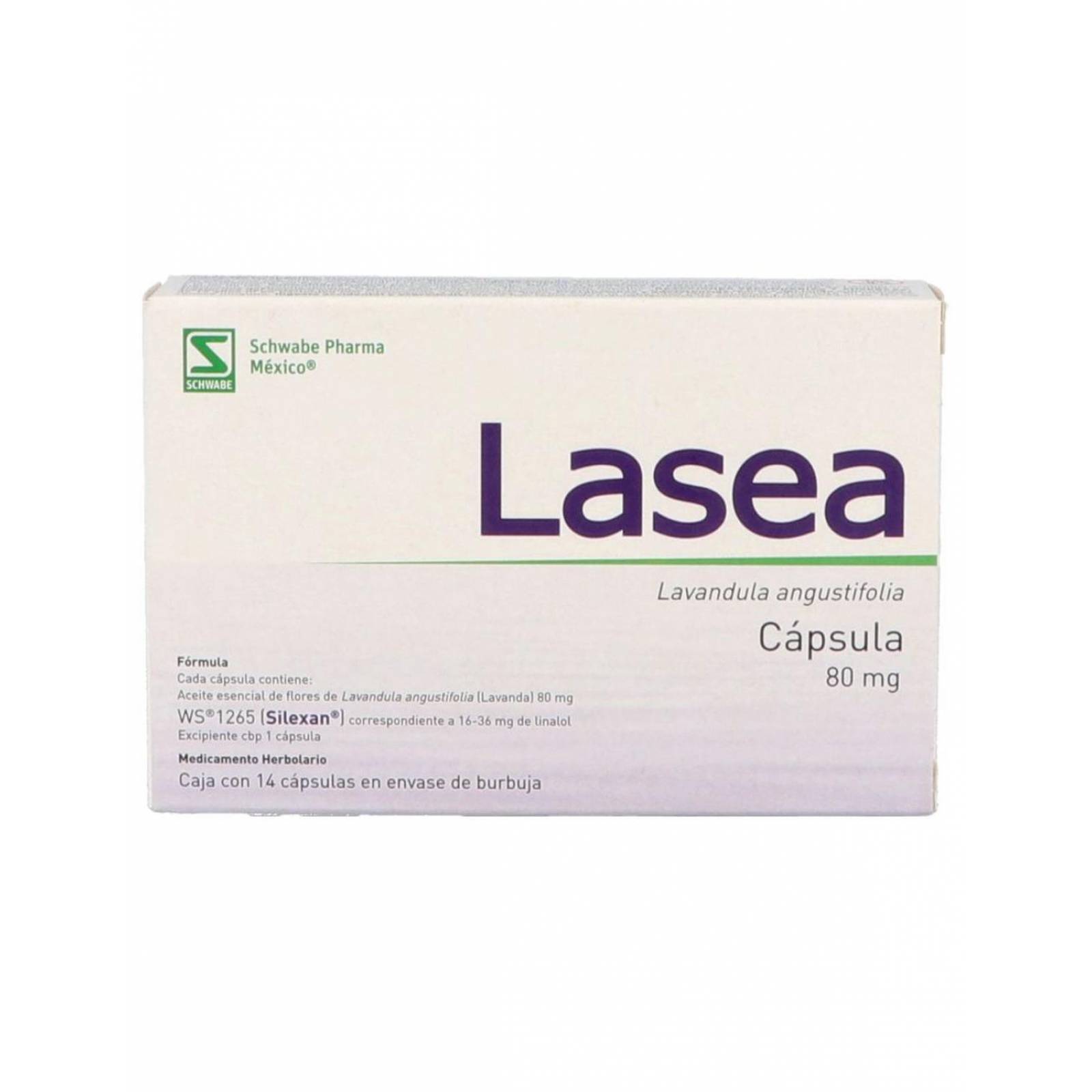 Lasea 80 mg Caja Con 14 Cápsulas 