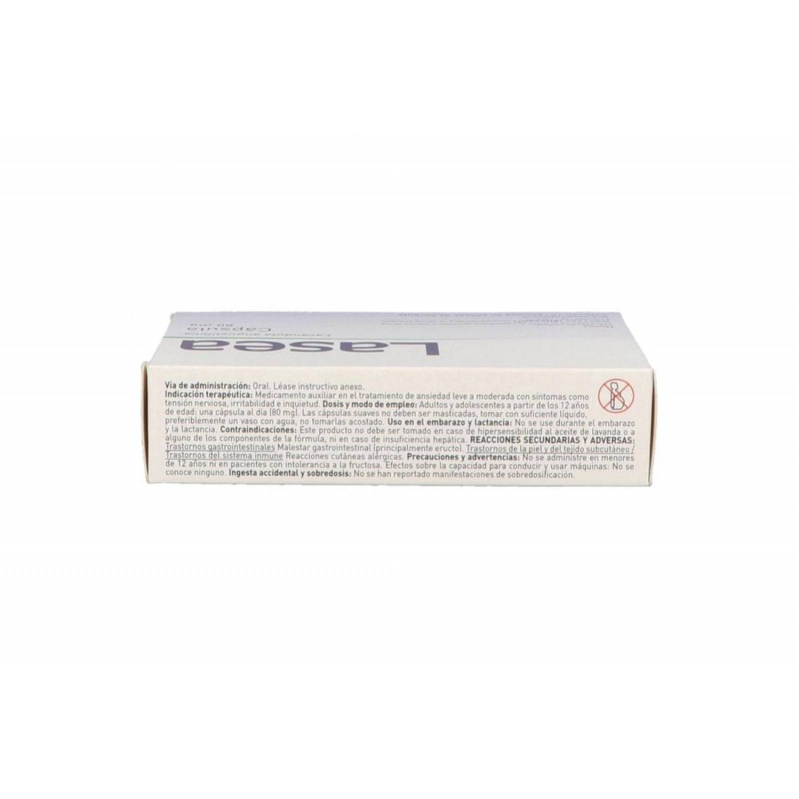 Lasea 80 mg Caja Con 14 Cápsulas 