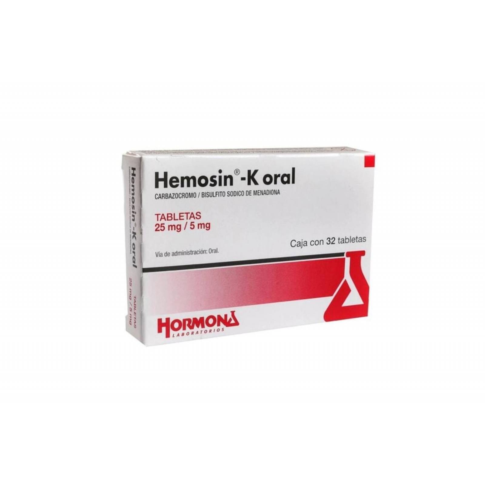 Hemosin K 25 mg / 5 mg Caja Con 32 Tabletas 