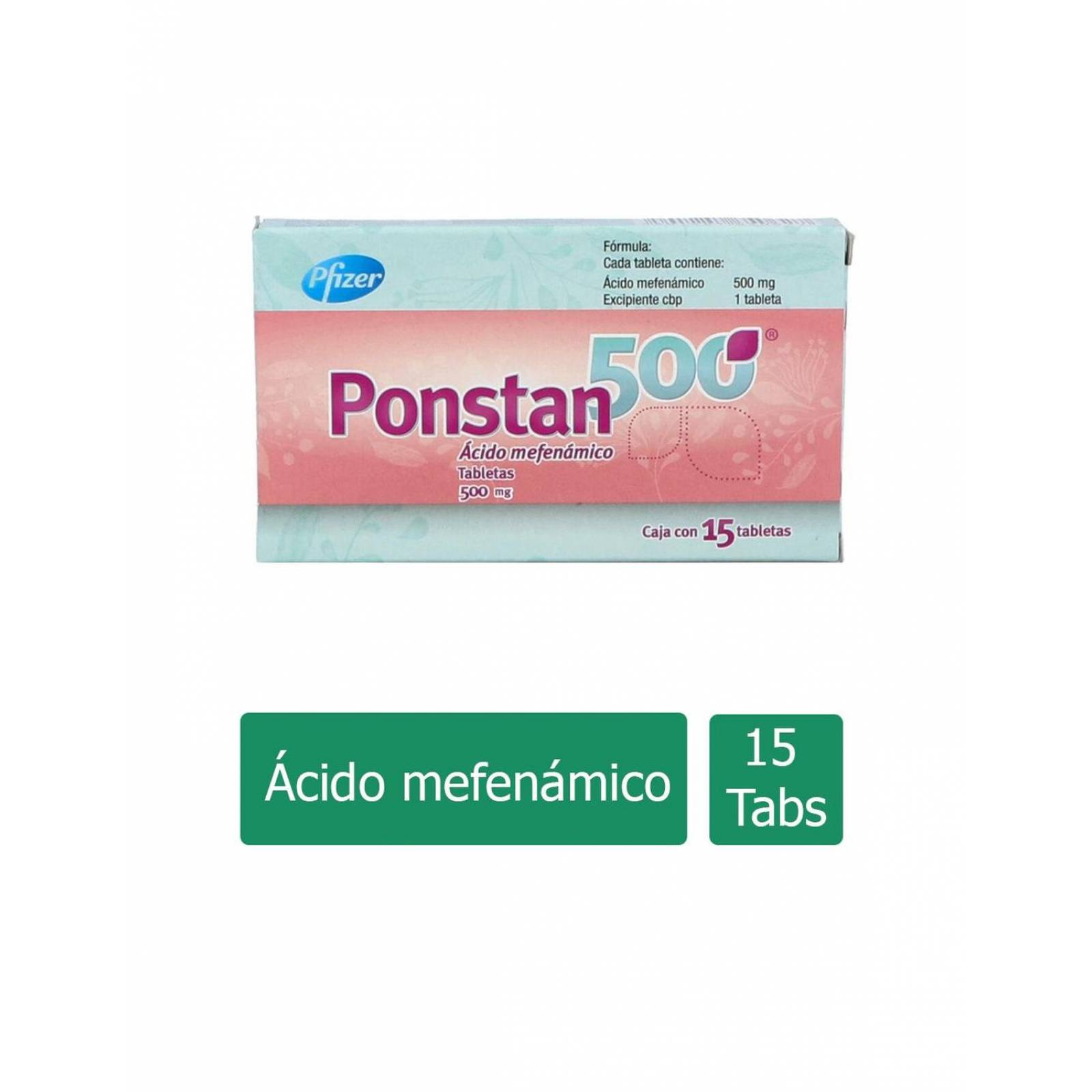 Ponstan 500 mg Caja Con 15 Tabletas 