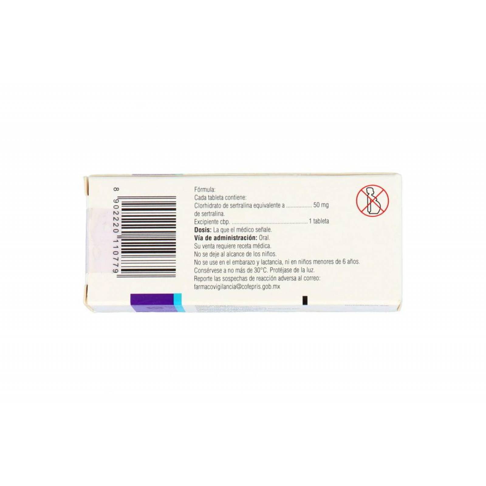 Serenata 50 mg Caja Con 30 Tabletas 