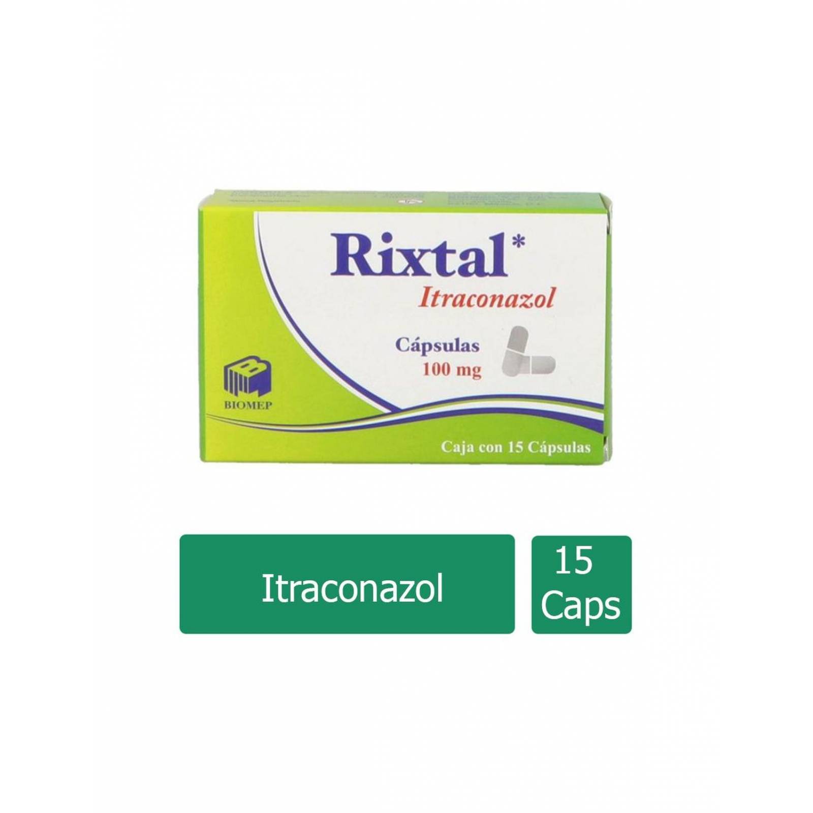 Rixtal 100 mg Caja Con 15 Cápsulas 