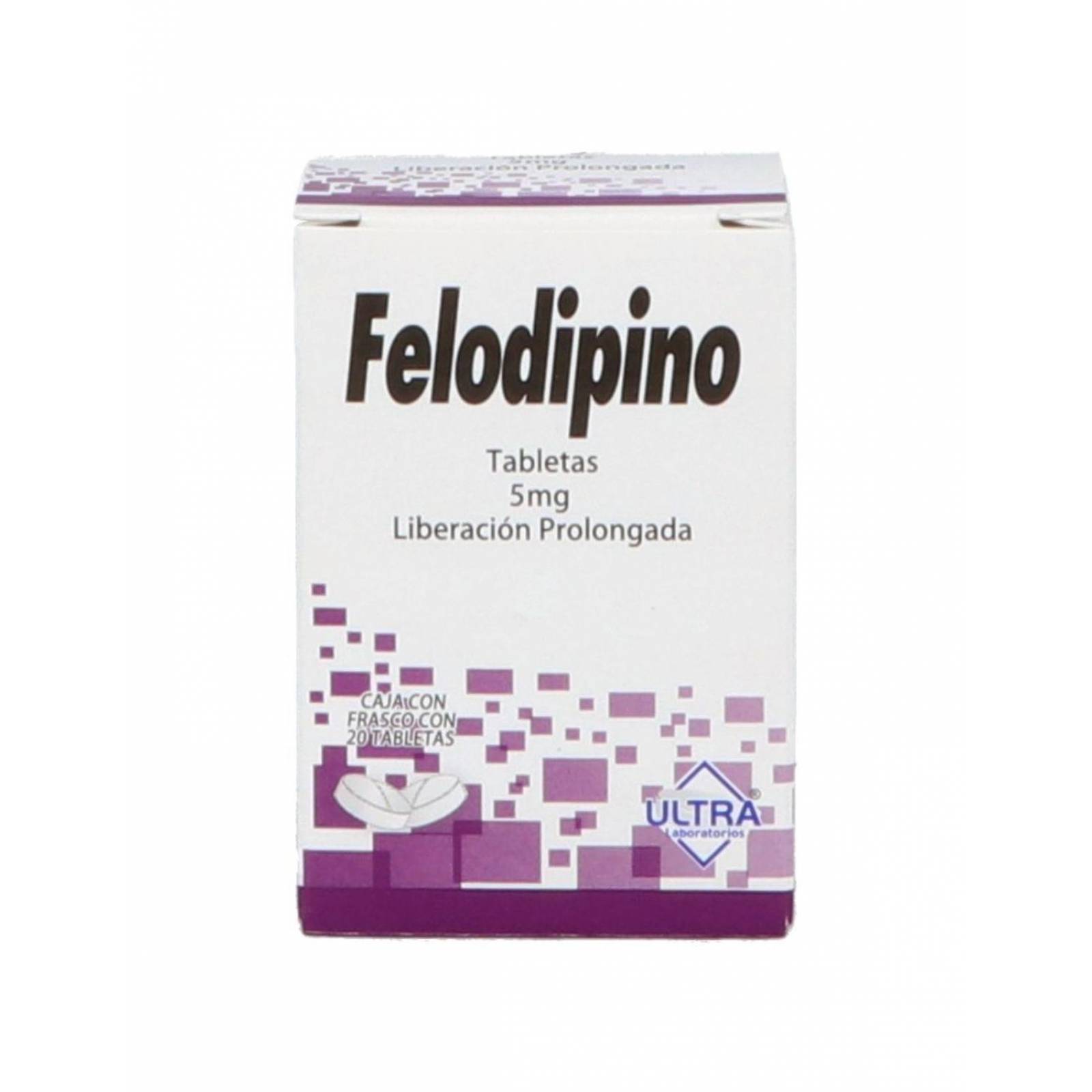 Felodipino 5 mg Caja Con 20 Tabletas 