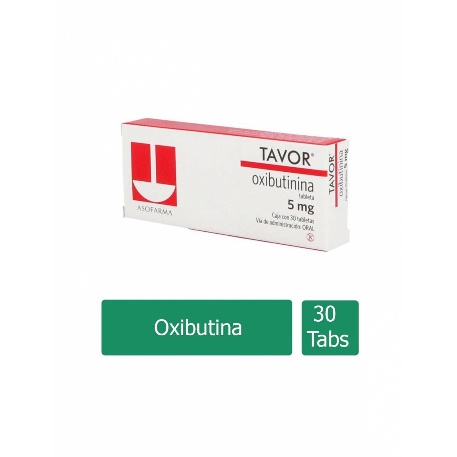 Tavor 5 mg Caja con 30 Tabletas 