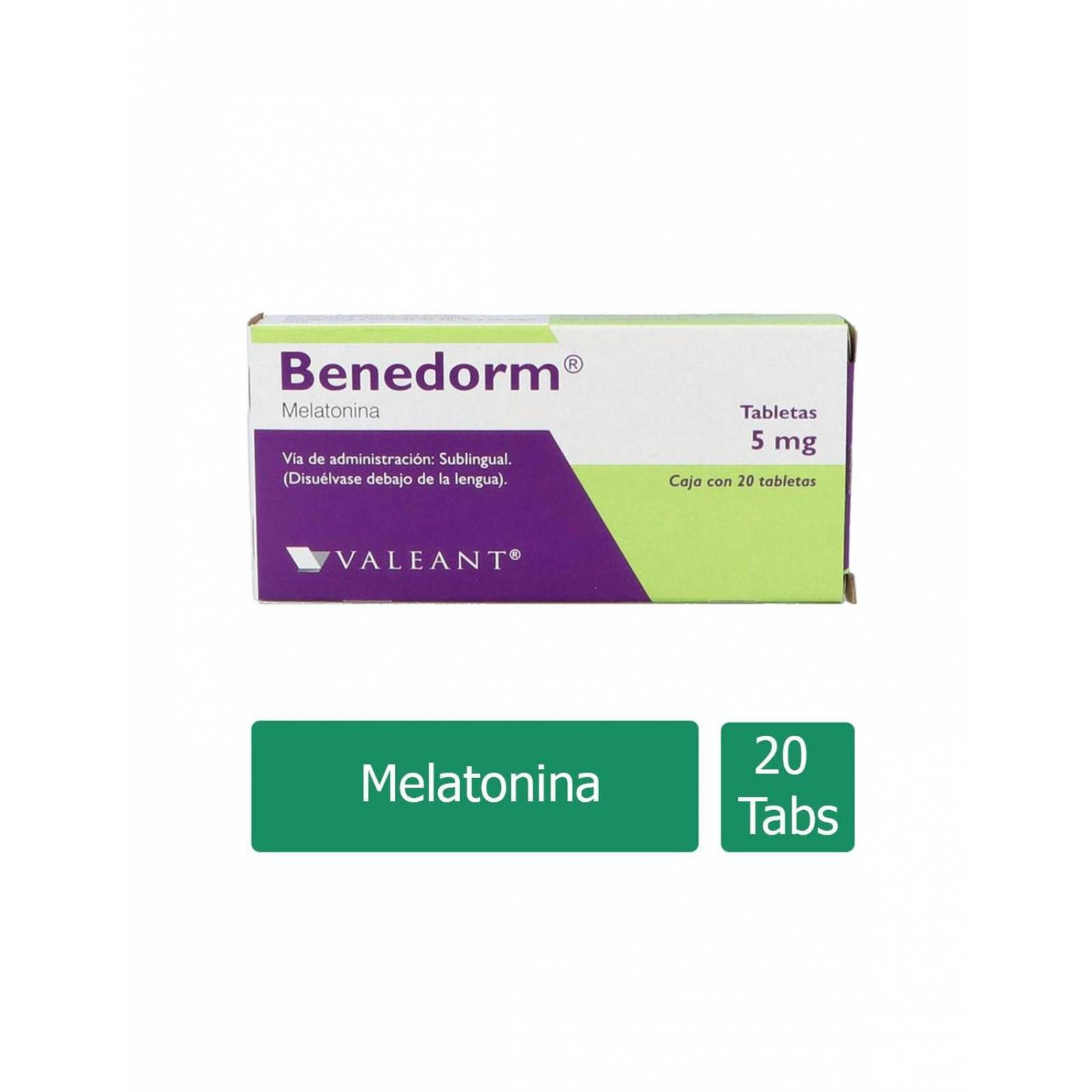 Benedorm 5mg Caja Con 20 Tabletas Sublinguales 