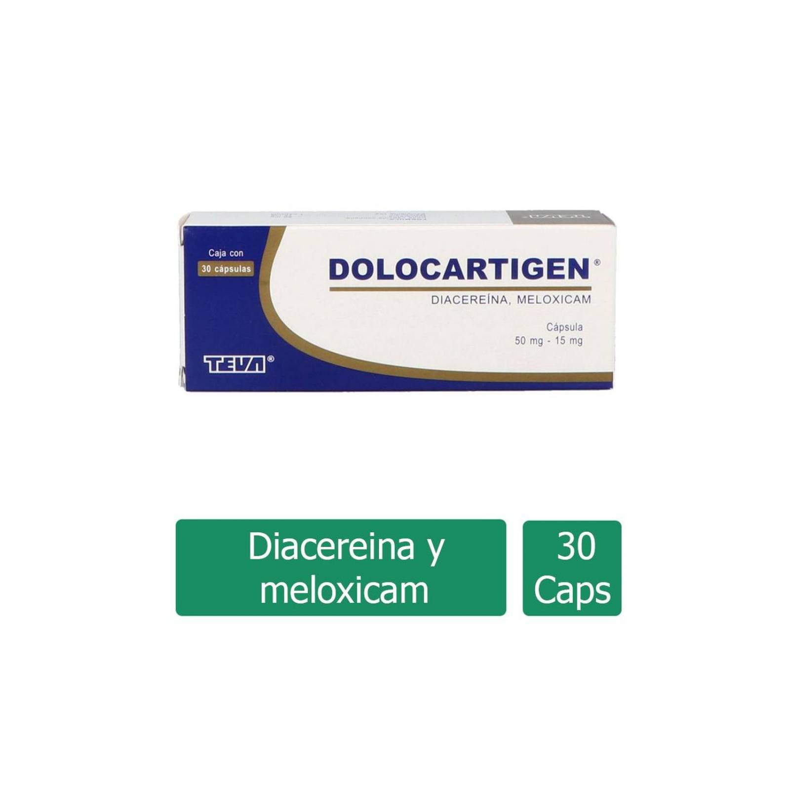 Dolocartigen 50 mg/15 mg Caja Con 30 Cápsulas 