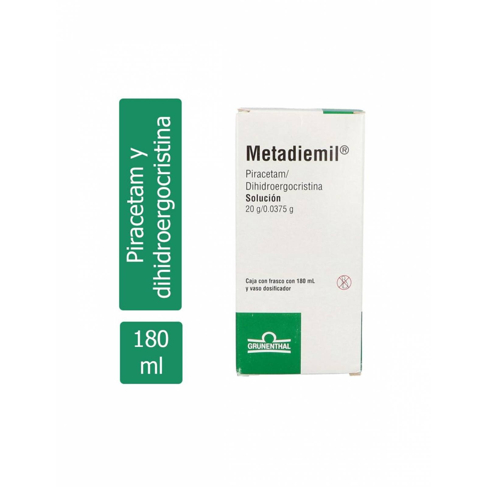 Metadiemil Solución 20 g/ .0375 g Caja Con Frasco Con 180 mL 