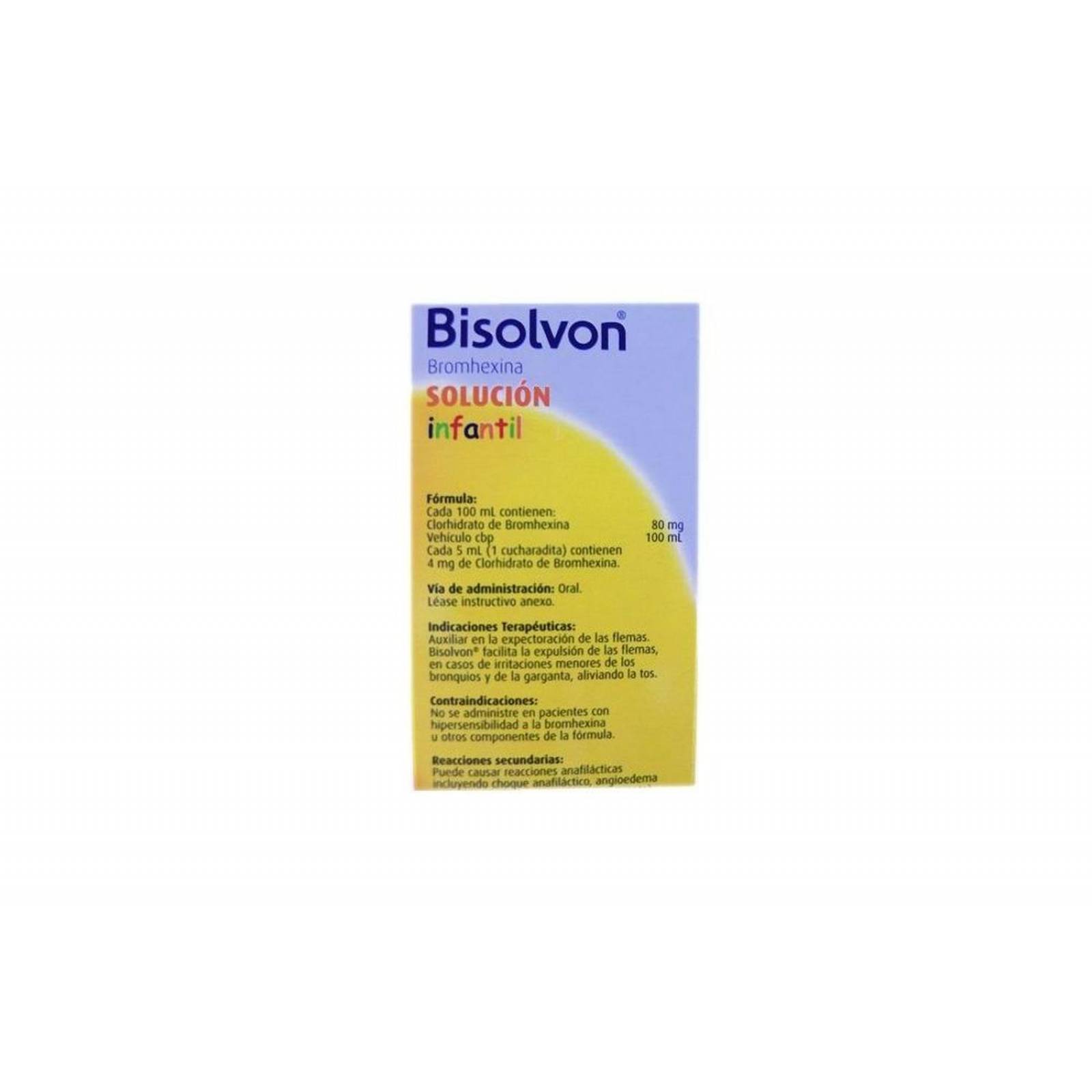 Bisolvon Infantil Jarabe Frasco con 120 mL Sabor Fresa 