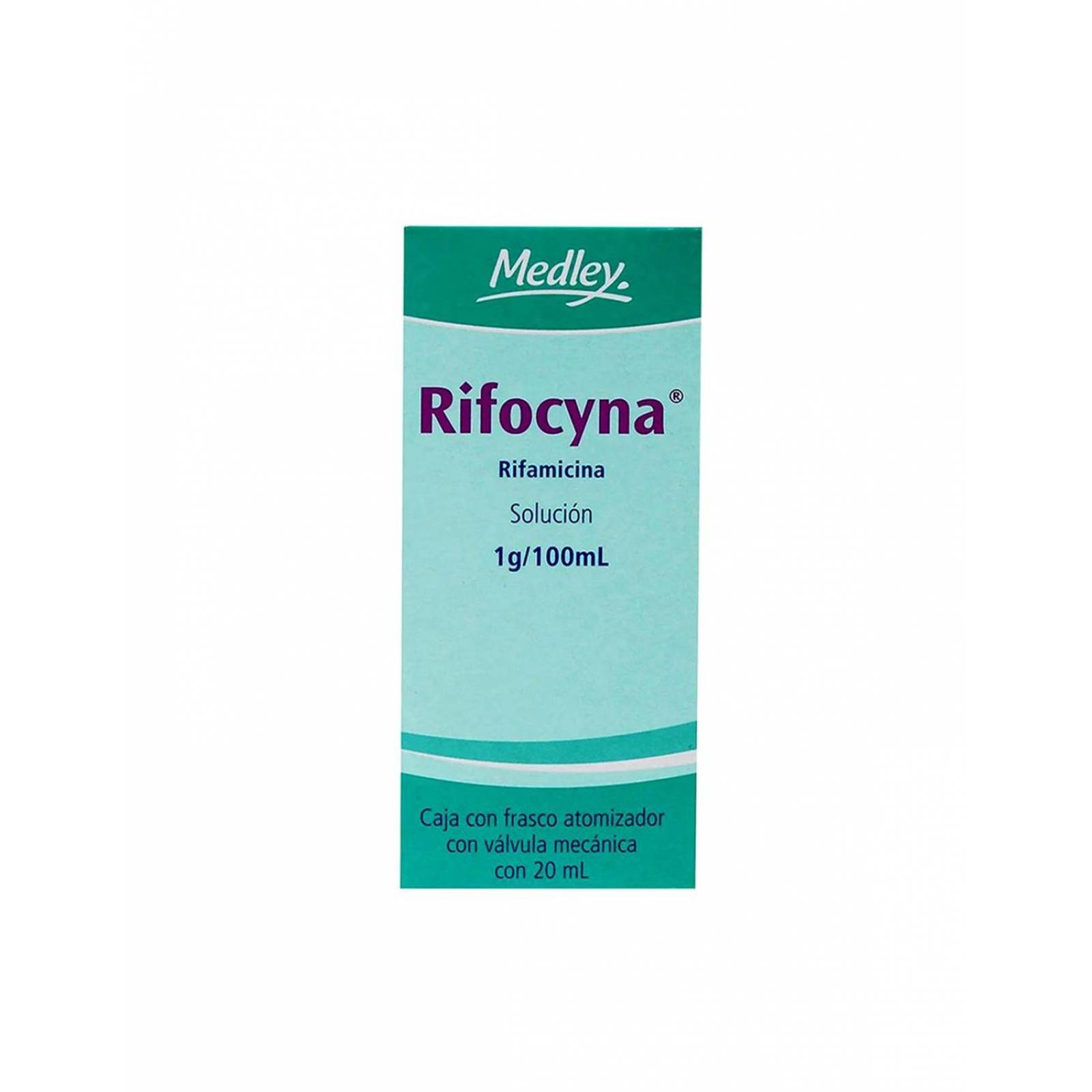 Rifocyna Solución 1 g / 100 mL Caja Con Frasco Atomizador Con 20 mL 