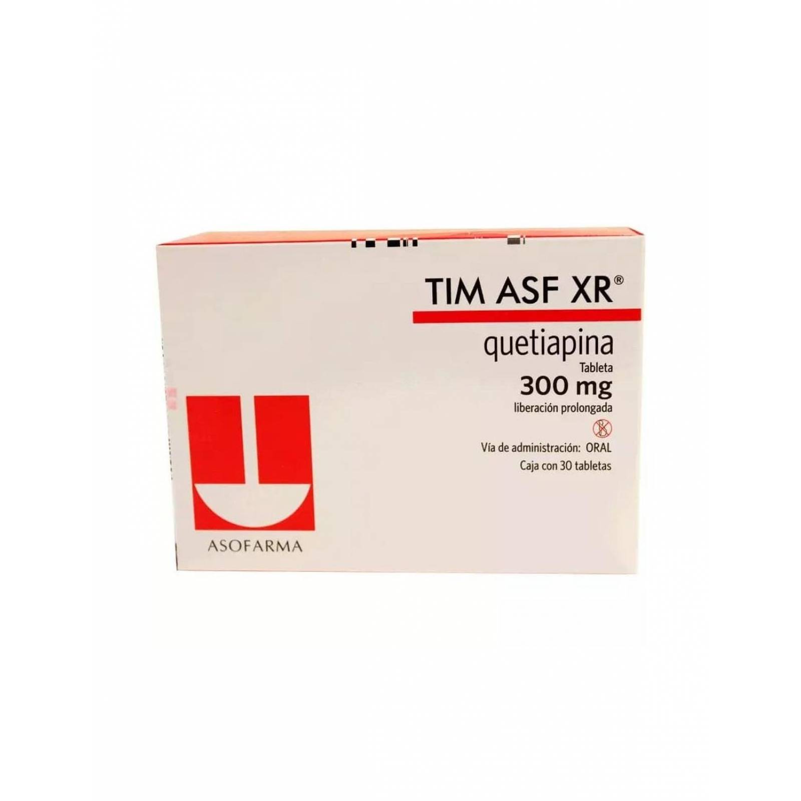 Tim asf XR 300 mg Caja Con 30 Tabletas 