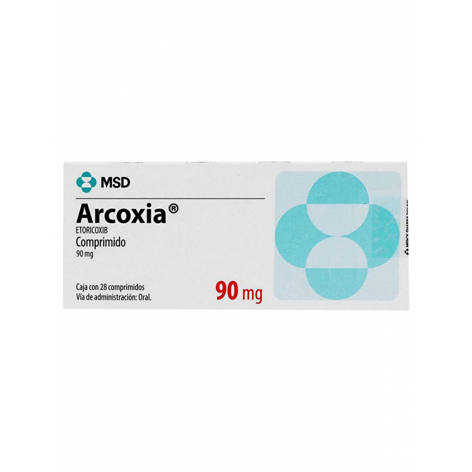 Arcoxia 90 mg Caja Con 28 Comprimidos 