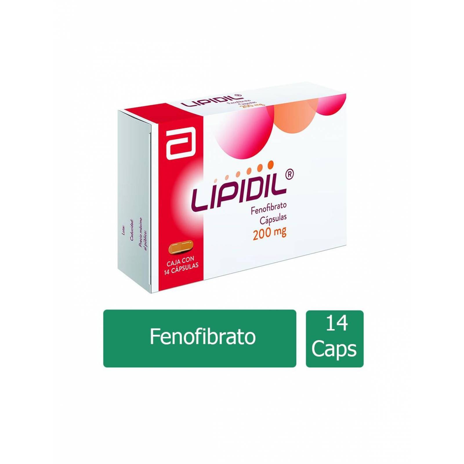 Lipidil 200 mg Caja Con 14 Cápsulas 
