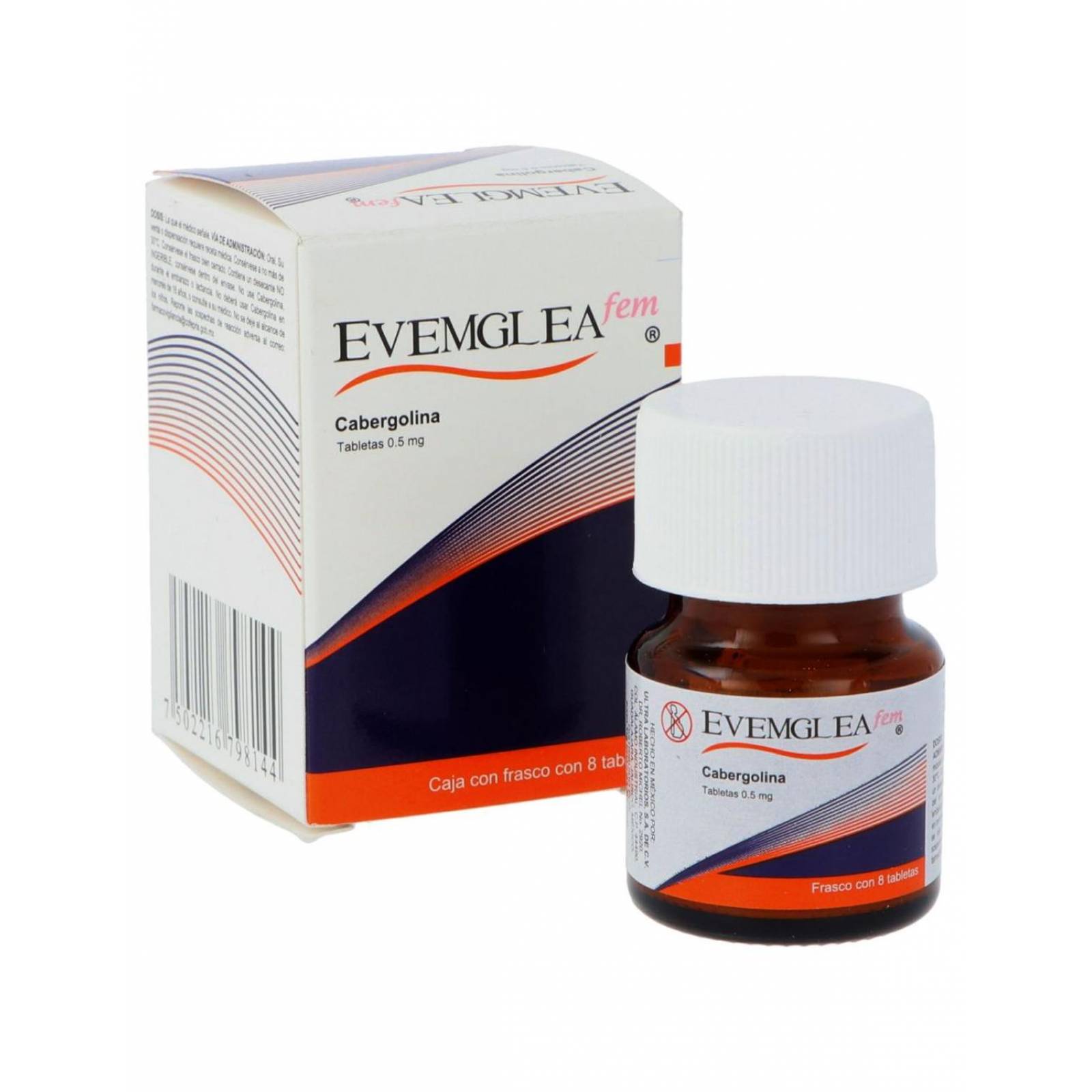 Evemglea Fem 0.5 mg Caja Con Frasco Con 8 Tabletas 