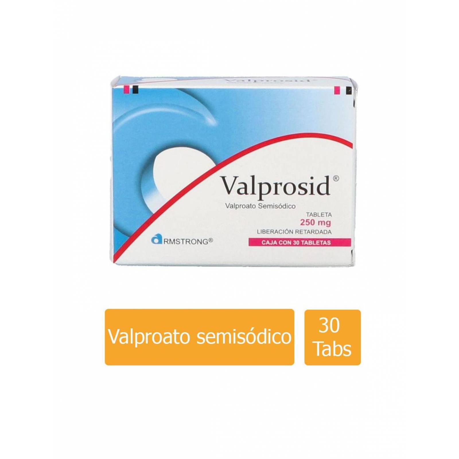 Valprosid 250 mg Caja Con 30 Tabletas 