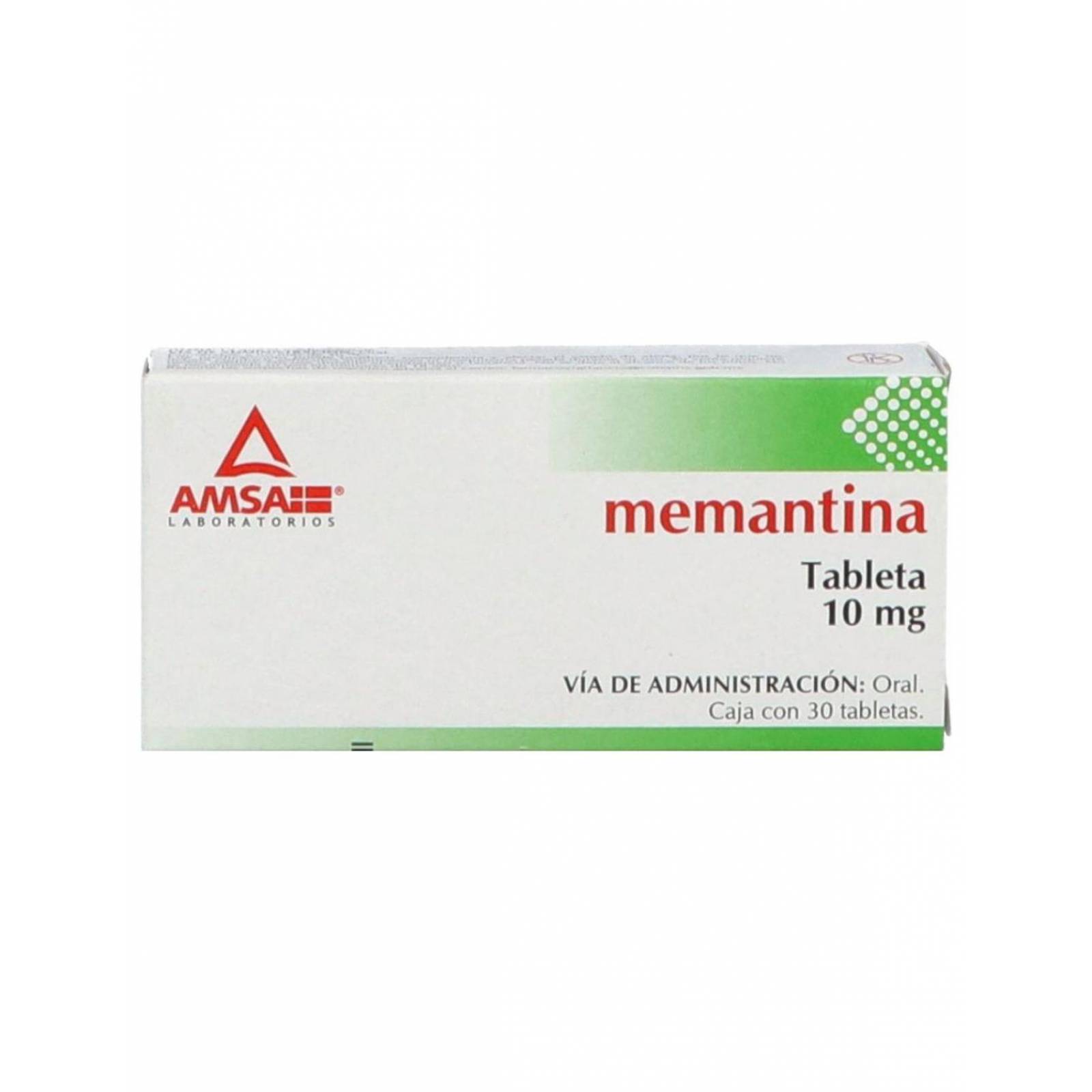 Memantina 10 mg Caja Con 30 Tabletas 