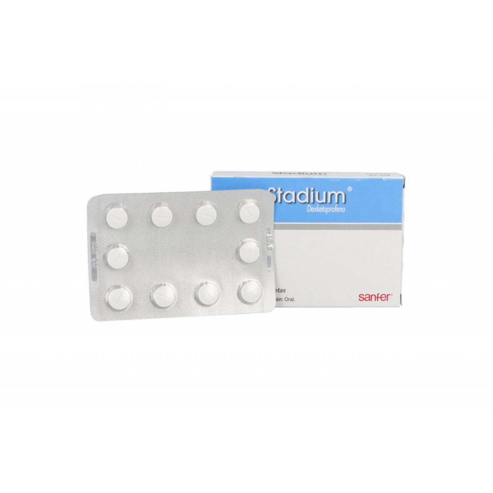 Stadium 25 mg Caja Con 10 Tabletas 