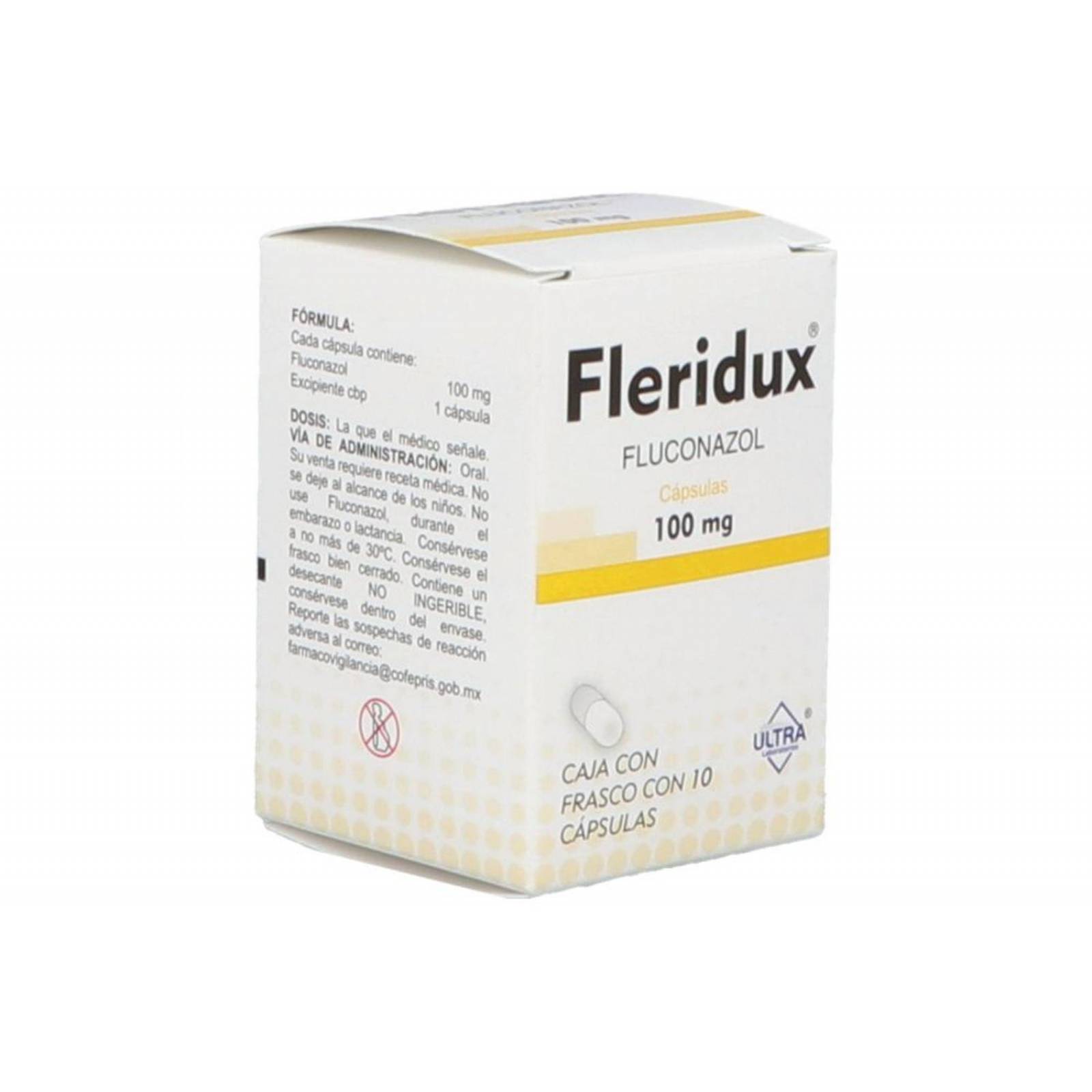 Fleridux 100 mg Caja Con 10 Cápsulas 