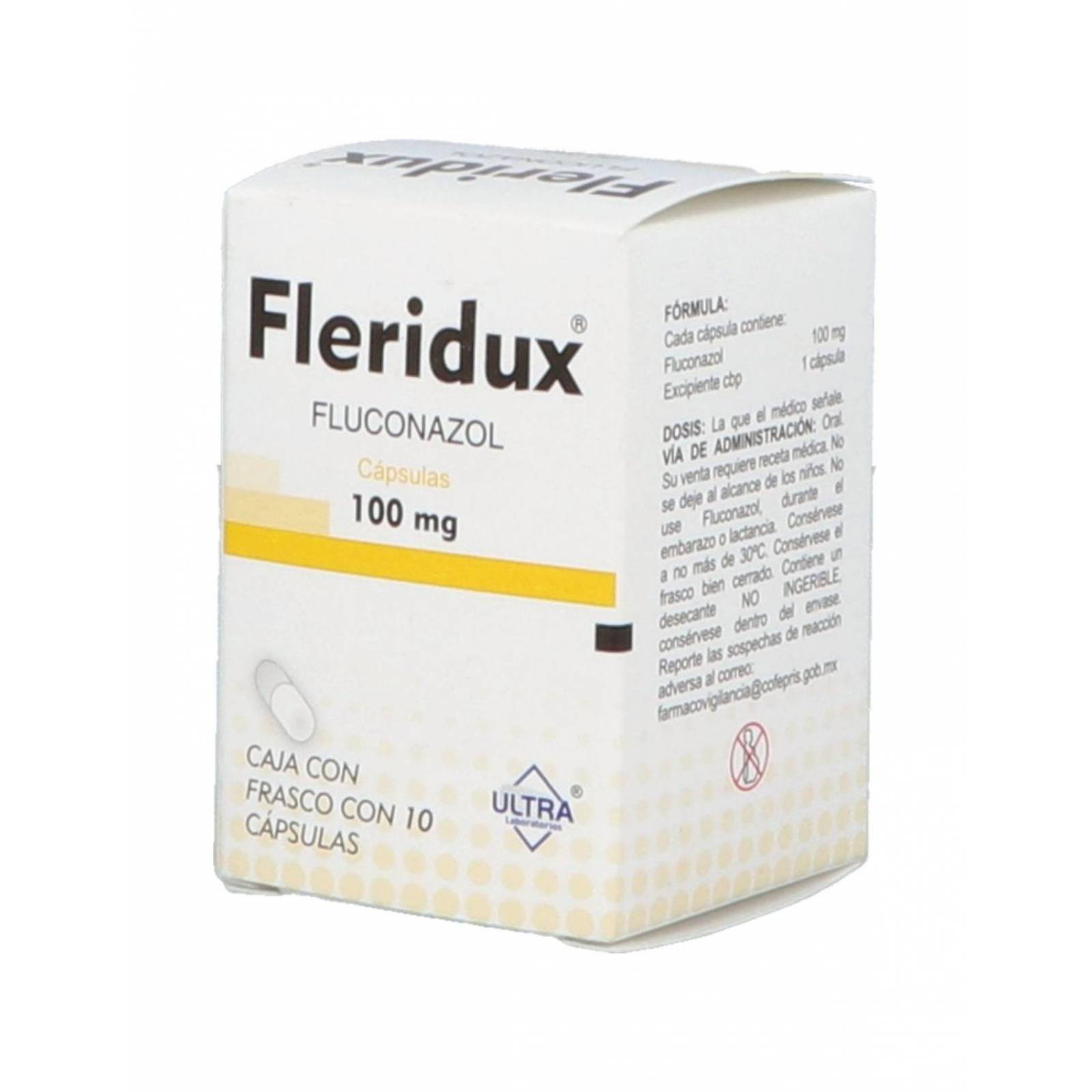 Fleridux 100 mg Caja Con 10 Cápsulas 